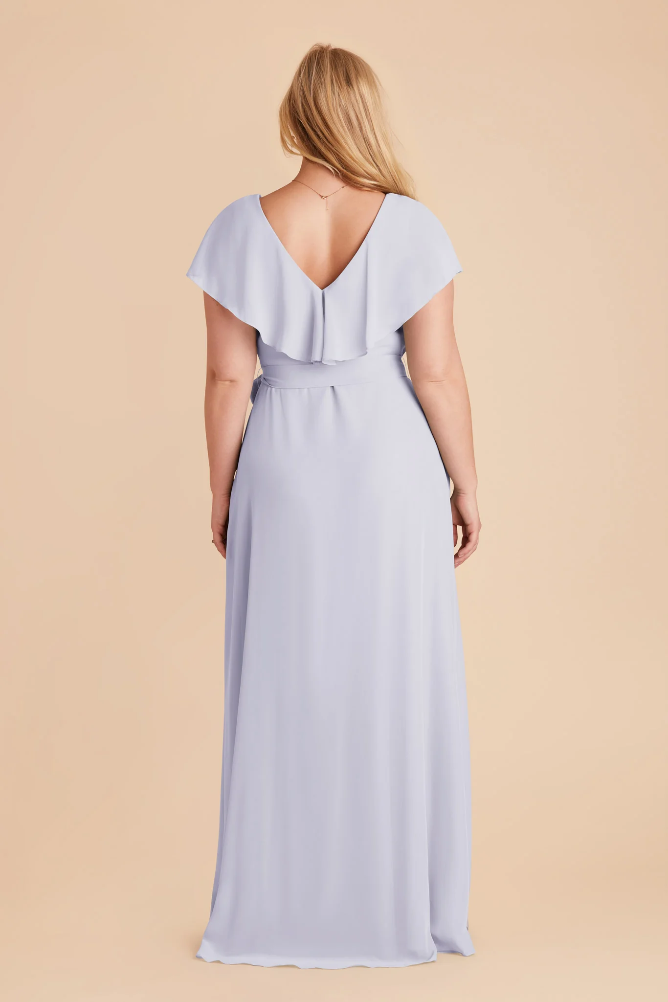 Jackson Chiffon Dress - Periwinkle Blue - Image 6