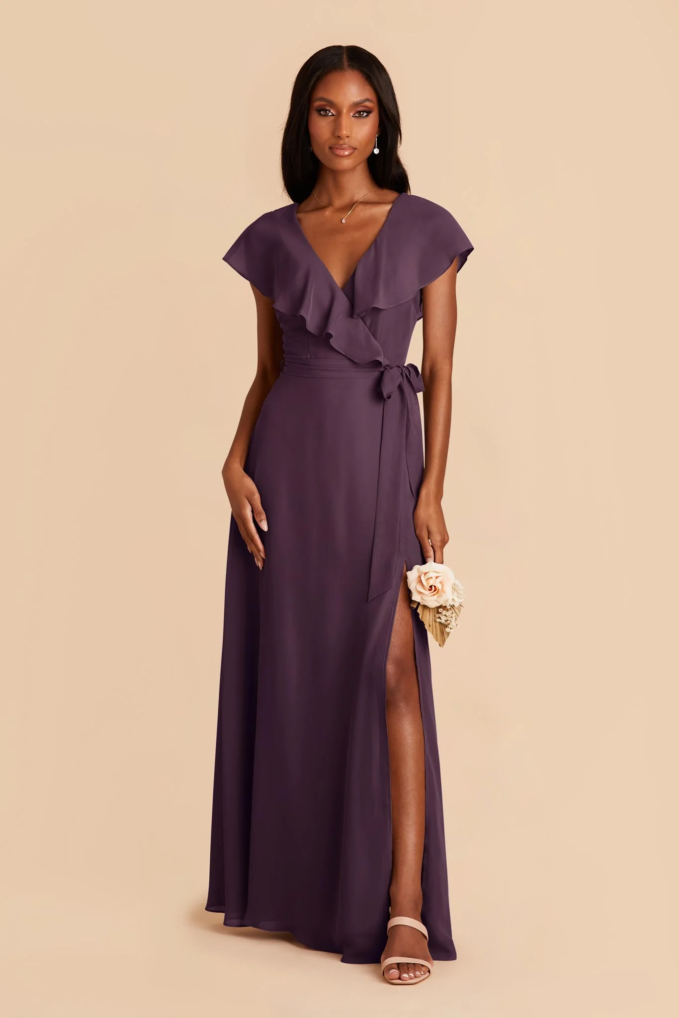 Jackson Chiffon Dress - Plum