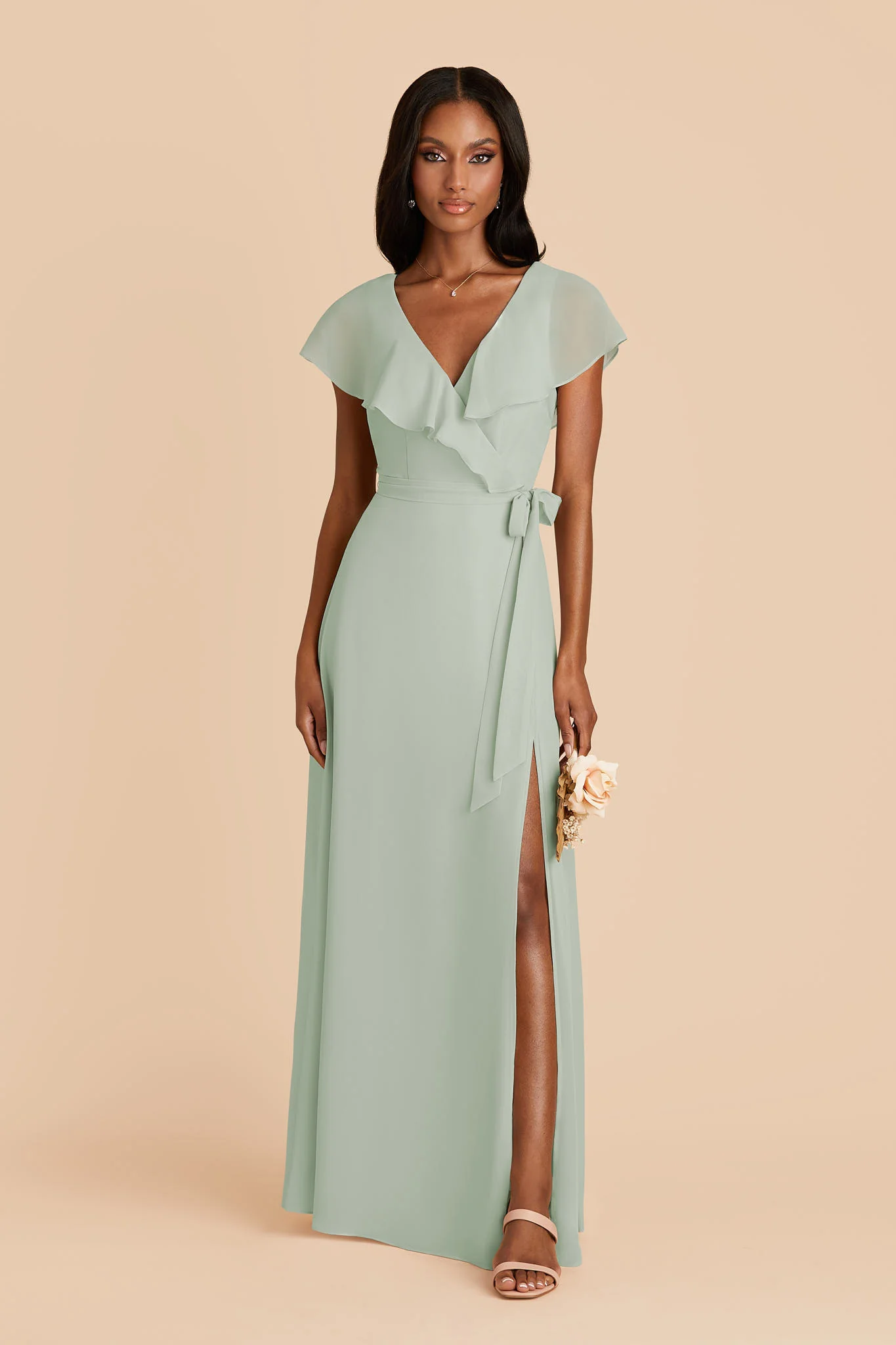 Jackson Chiffon Dress - Sage