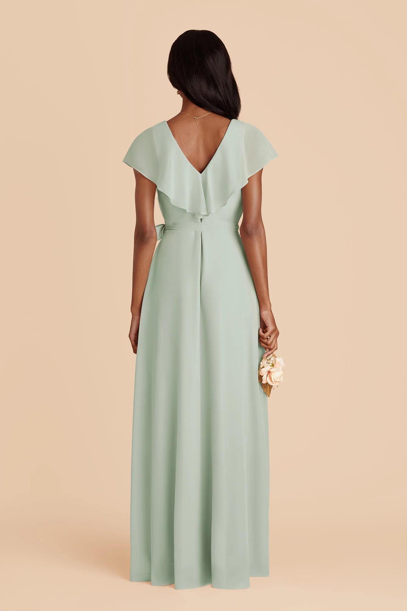 Jackson Chiffon Dress - Sage - Image 4