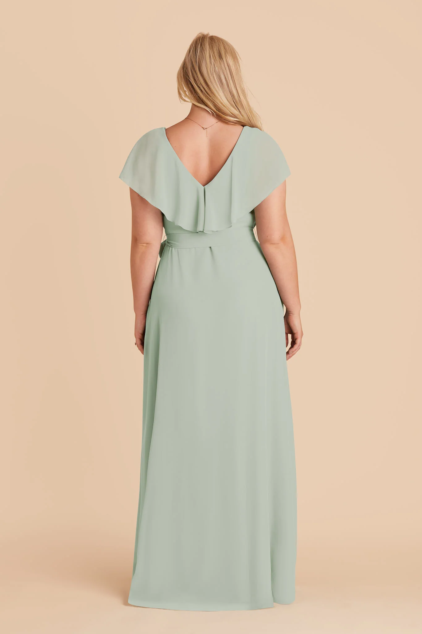 Jackson Chiffon Dress - Sage - Image 5