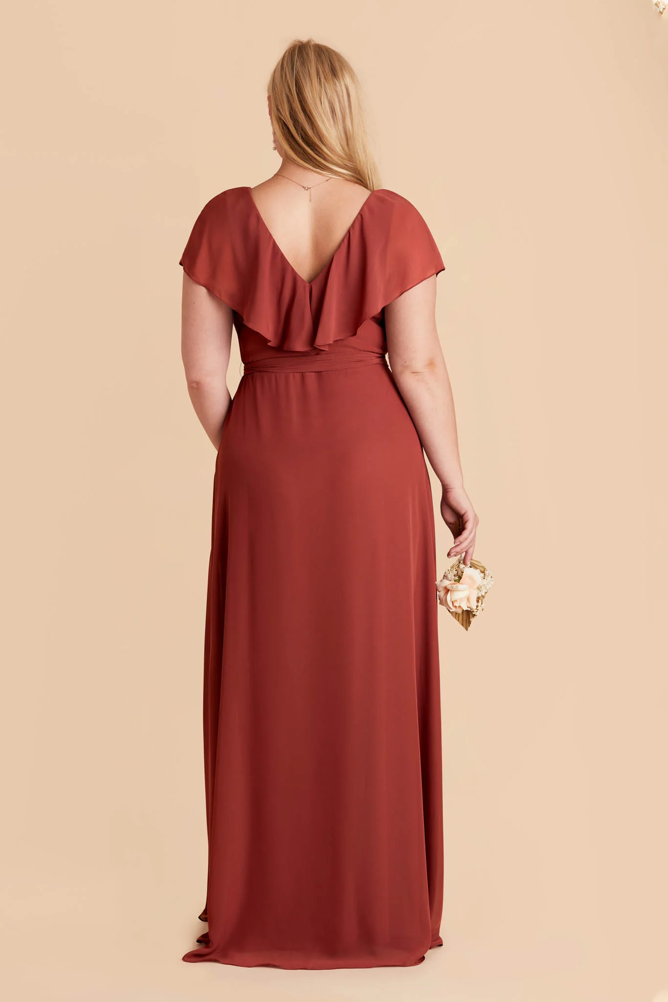 Jackson Chiffon Dress - Spice - Image 7