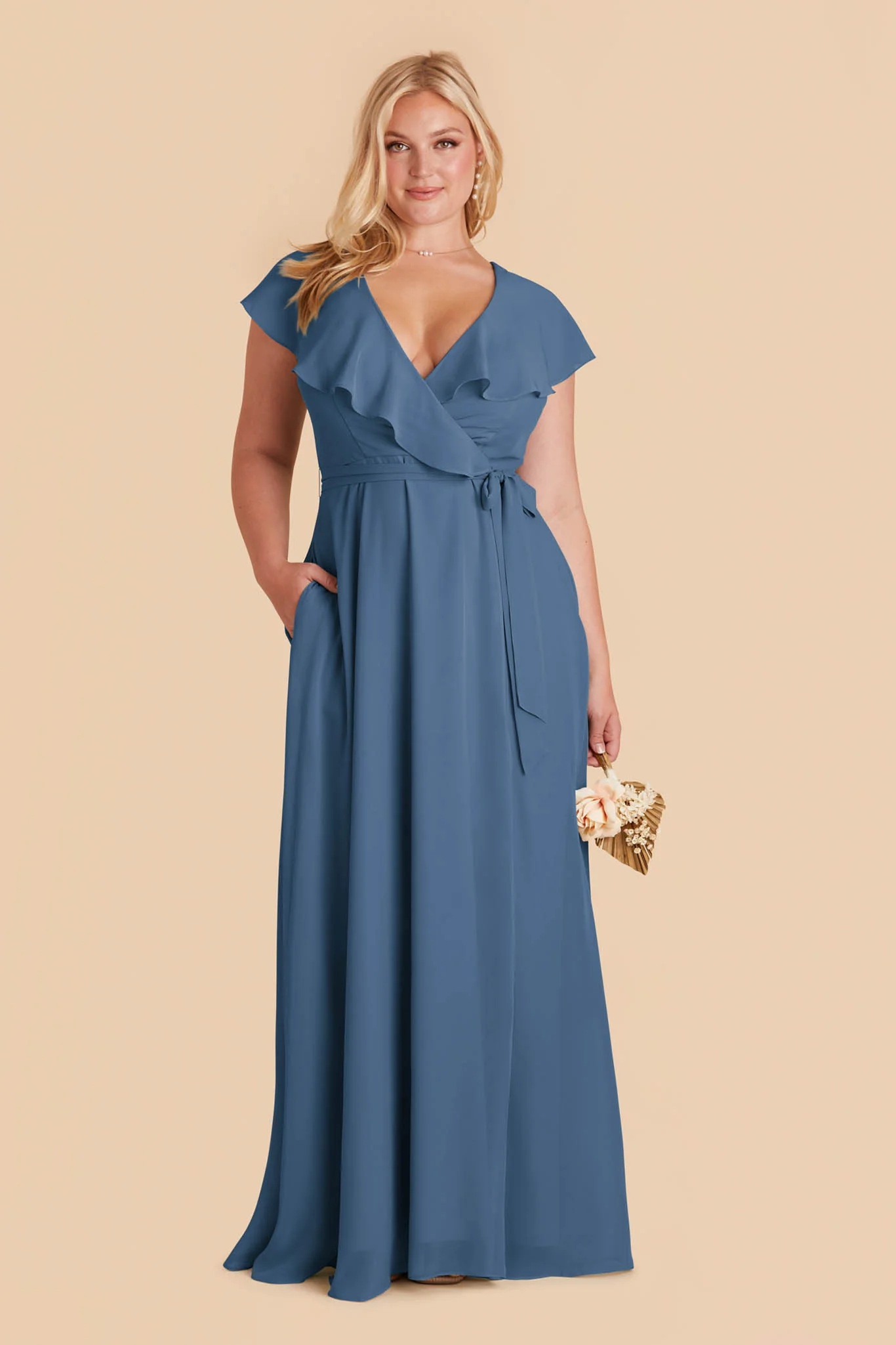 Jackson Chiffon Dress - Twilight - Image 6