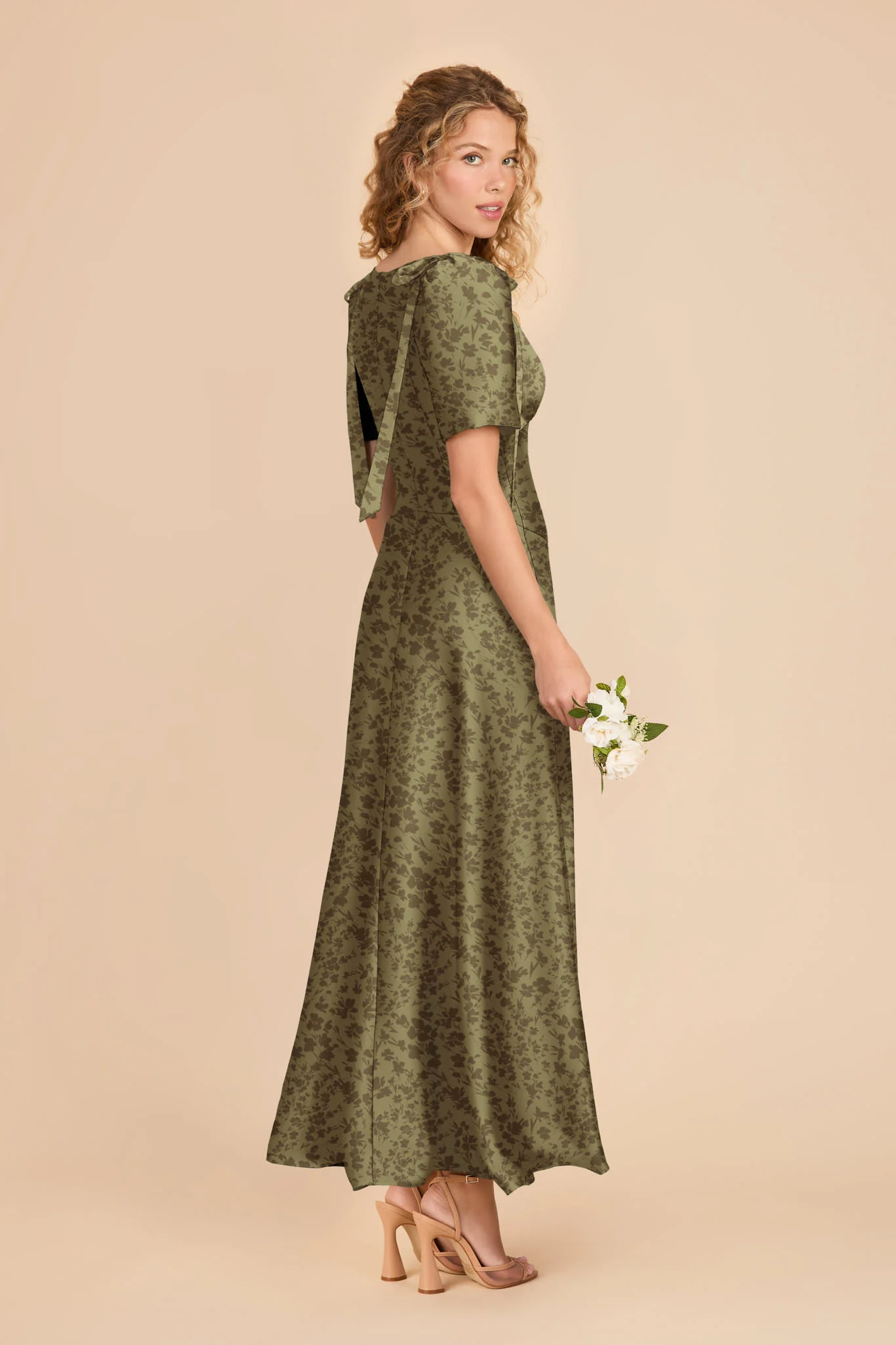 Jacqueline Matte Satin Dress - Bright Martini Dreamy Floral - Image 2