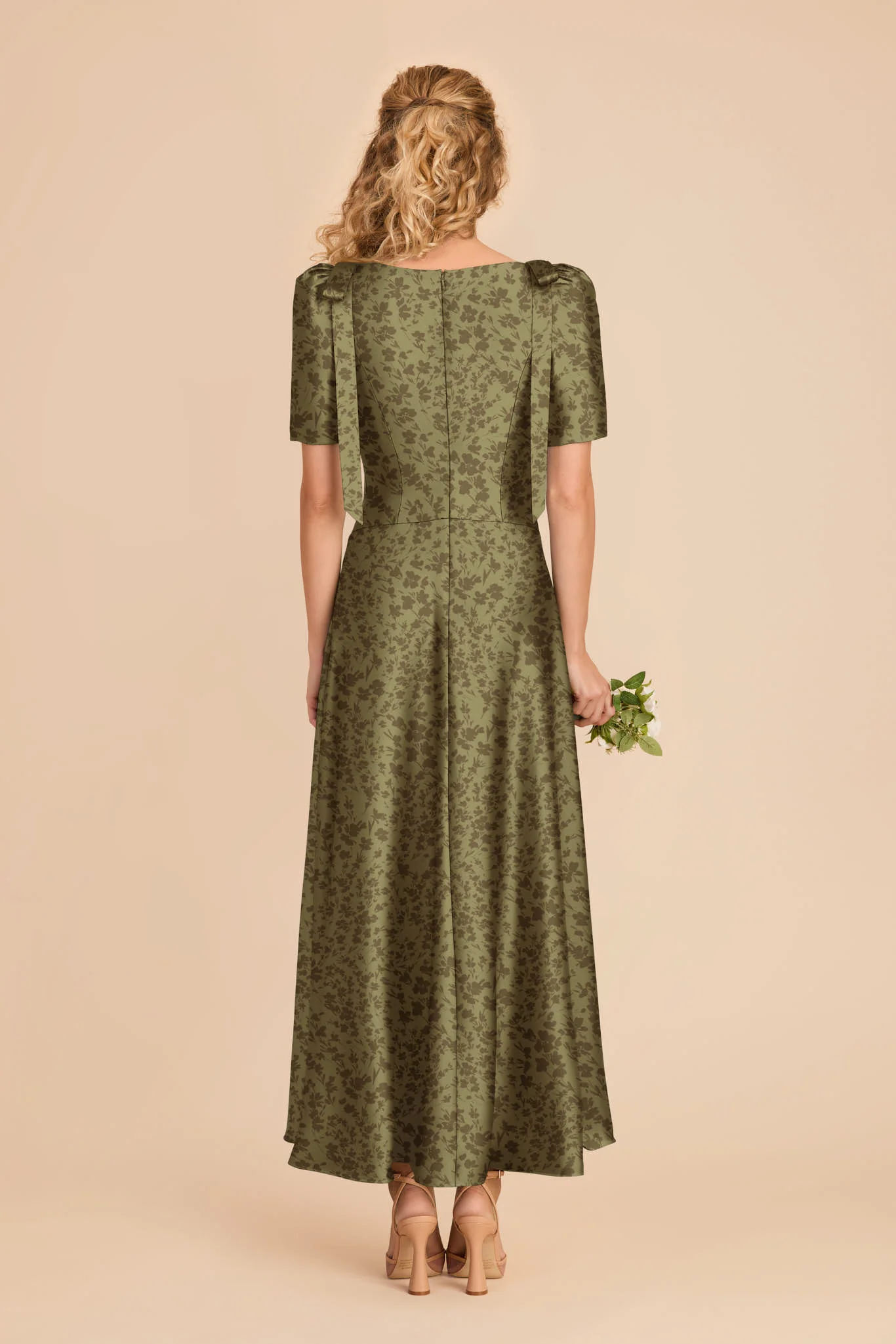 Jacqueline Matte Satin Dress - Bright Martini Dreamy Floral - Image 3