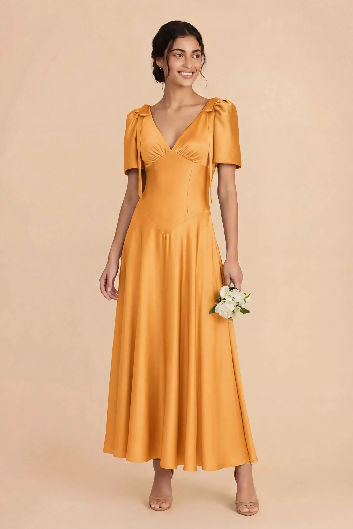 Jacqueline Matte Satin Dress - Mango