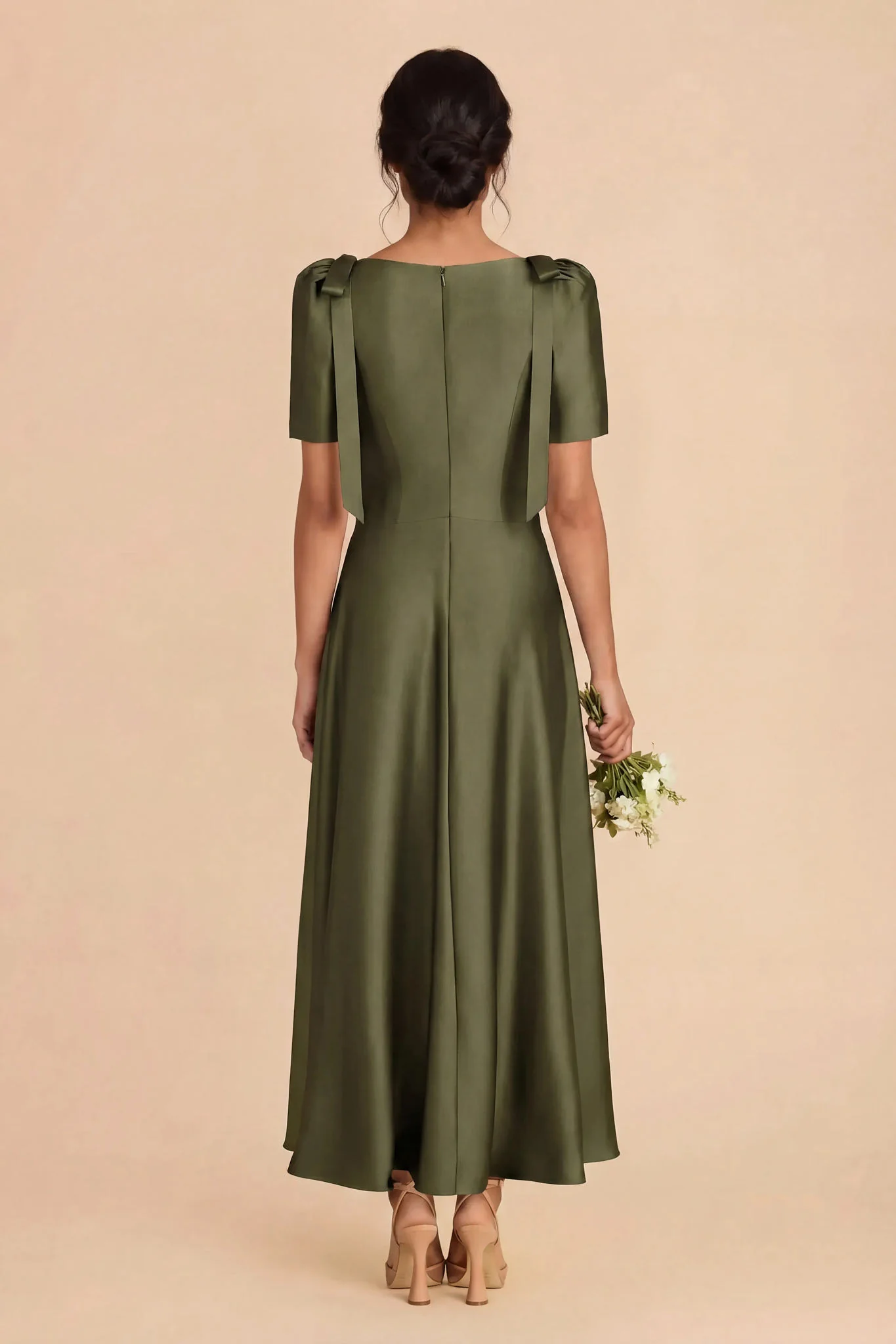 Jacqueline Matte Satin Dress - Martini - Image 6