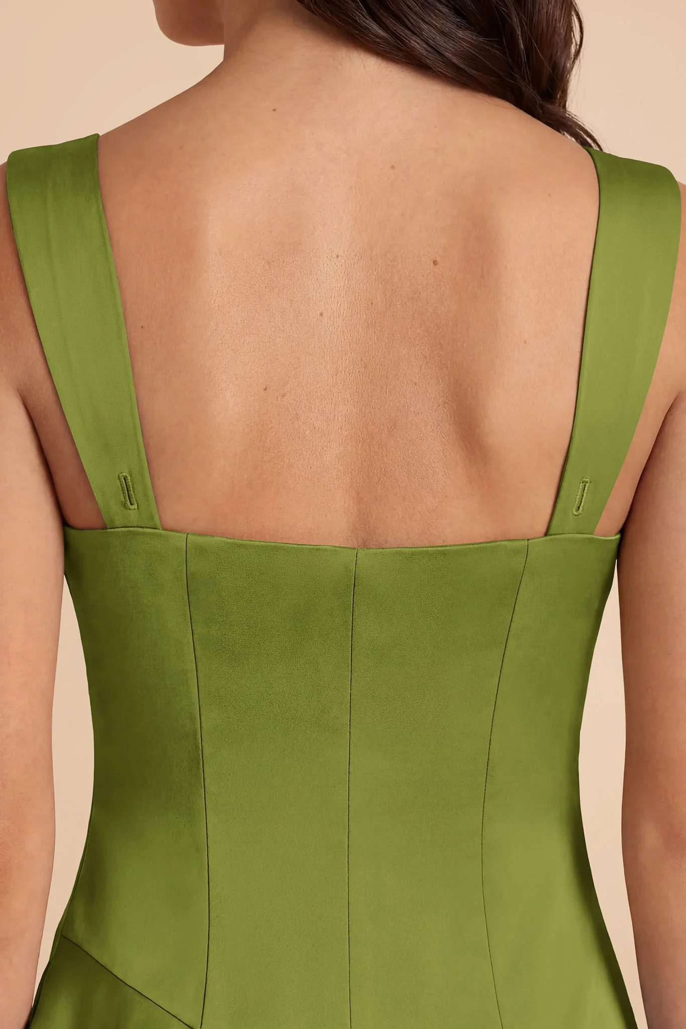 Jana Matte Satin Dress - Cactus - Image 6