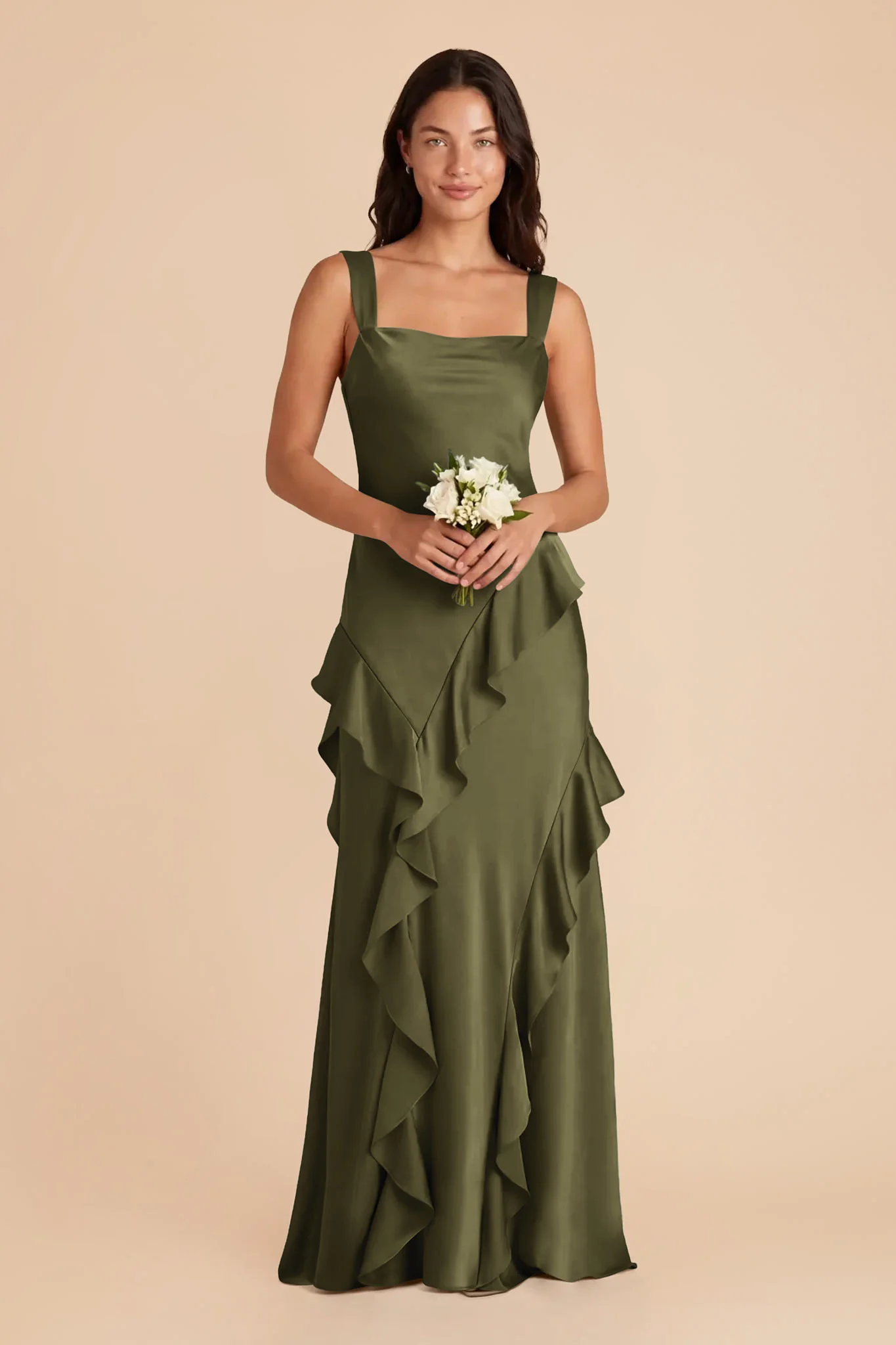 Jana Matte Satin Dress - Martini - Image 2