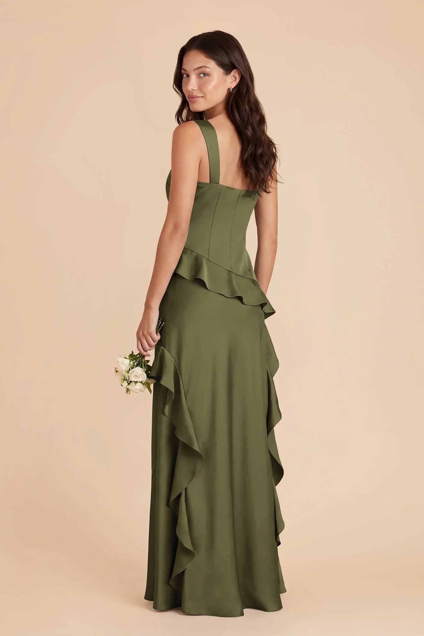 Jana Matte Satin Dress - Martini - Image 4