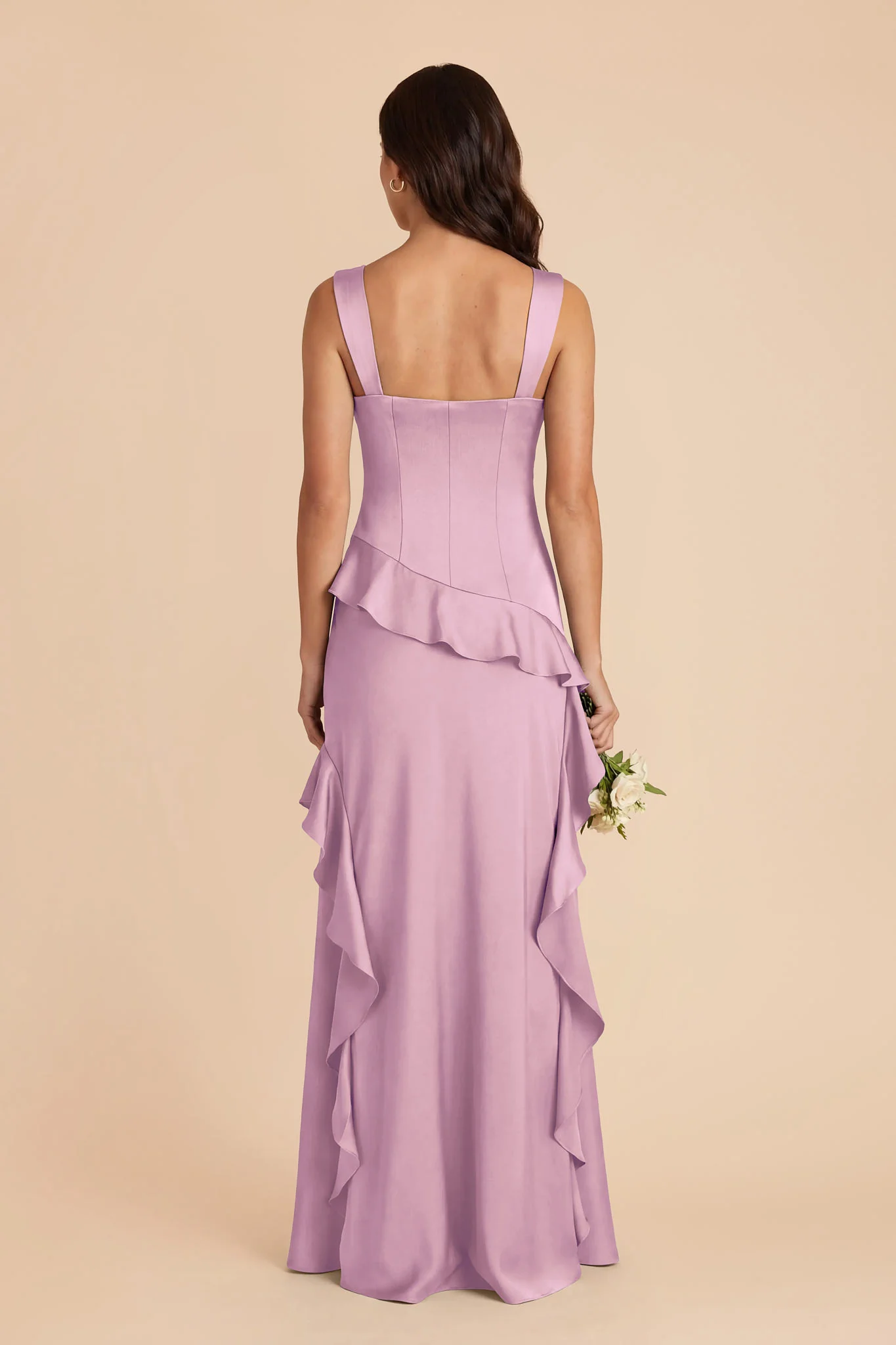 Jana Matte Satin Dress - Orchid - Image 5