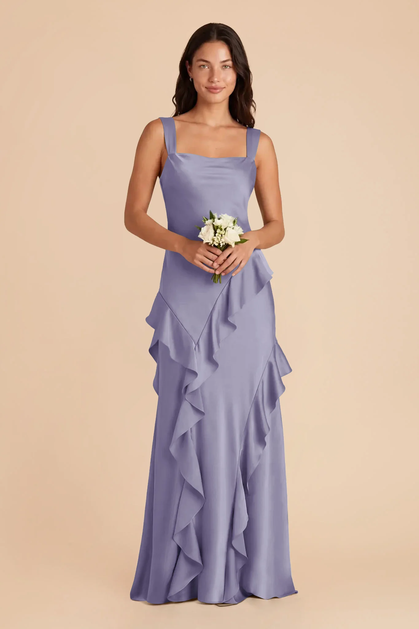 Jana Matte Satin Dress - Wisteria - Image 2