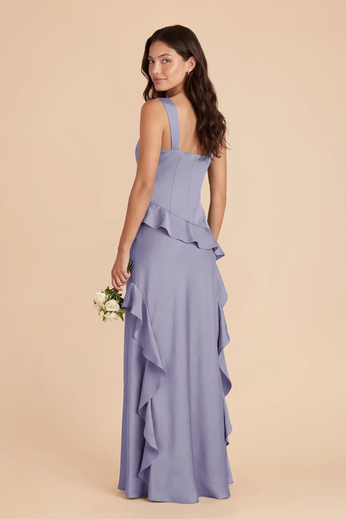 Jana Matte Satin Dress - Wisteria - Image 4