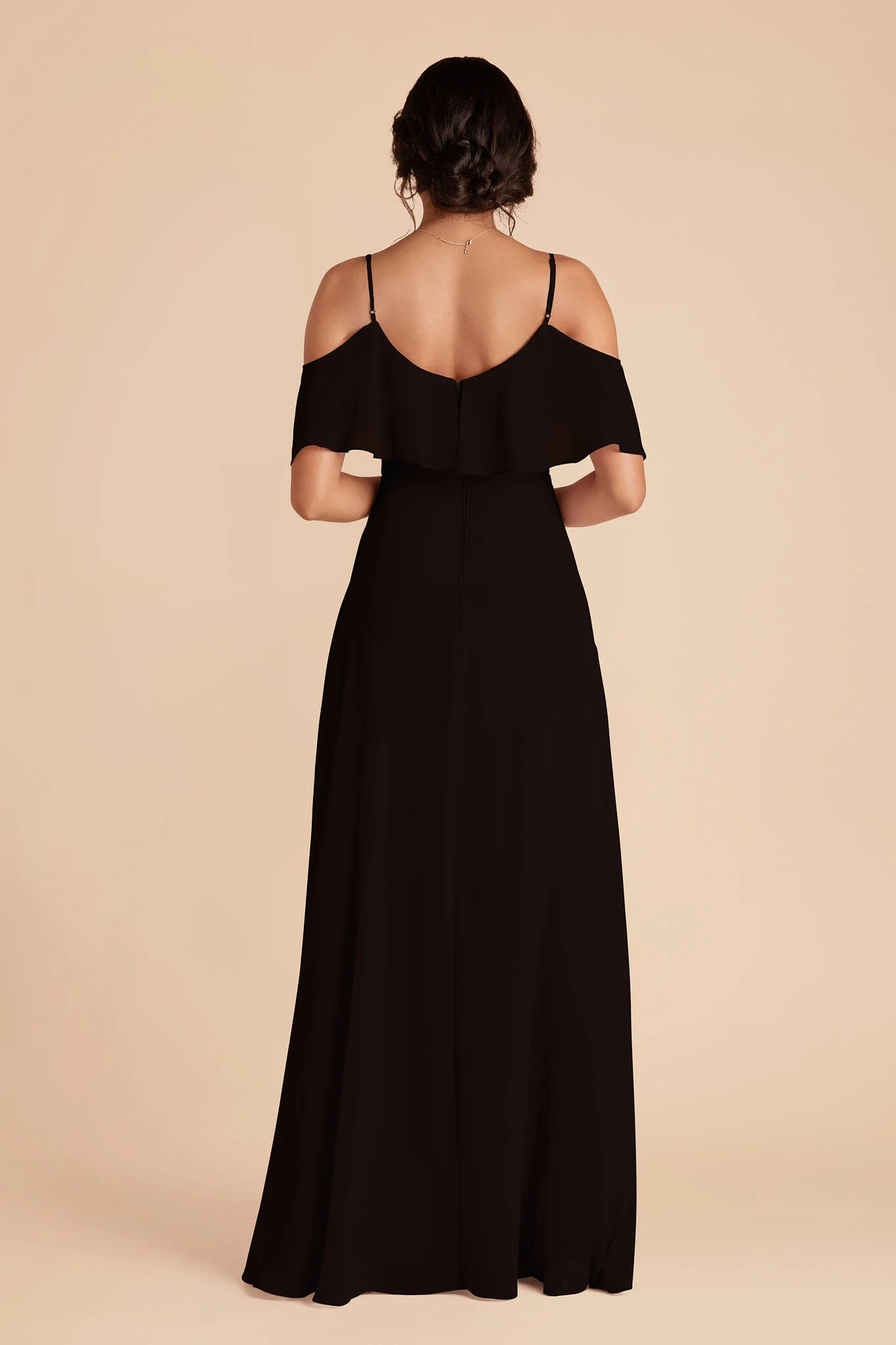 Jane Chiffon Dress - Black - Image 5