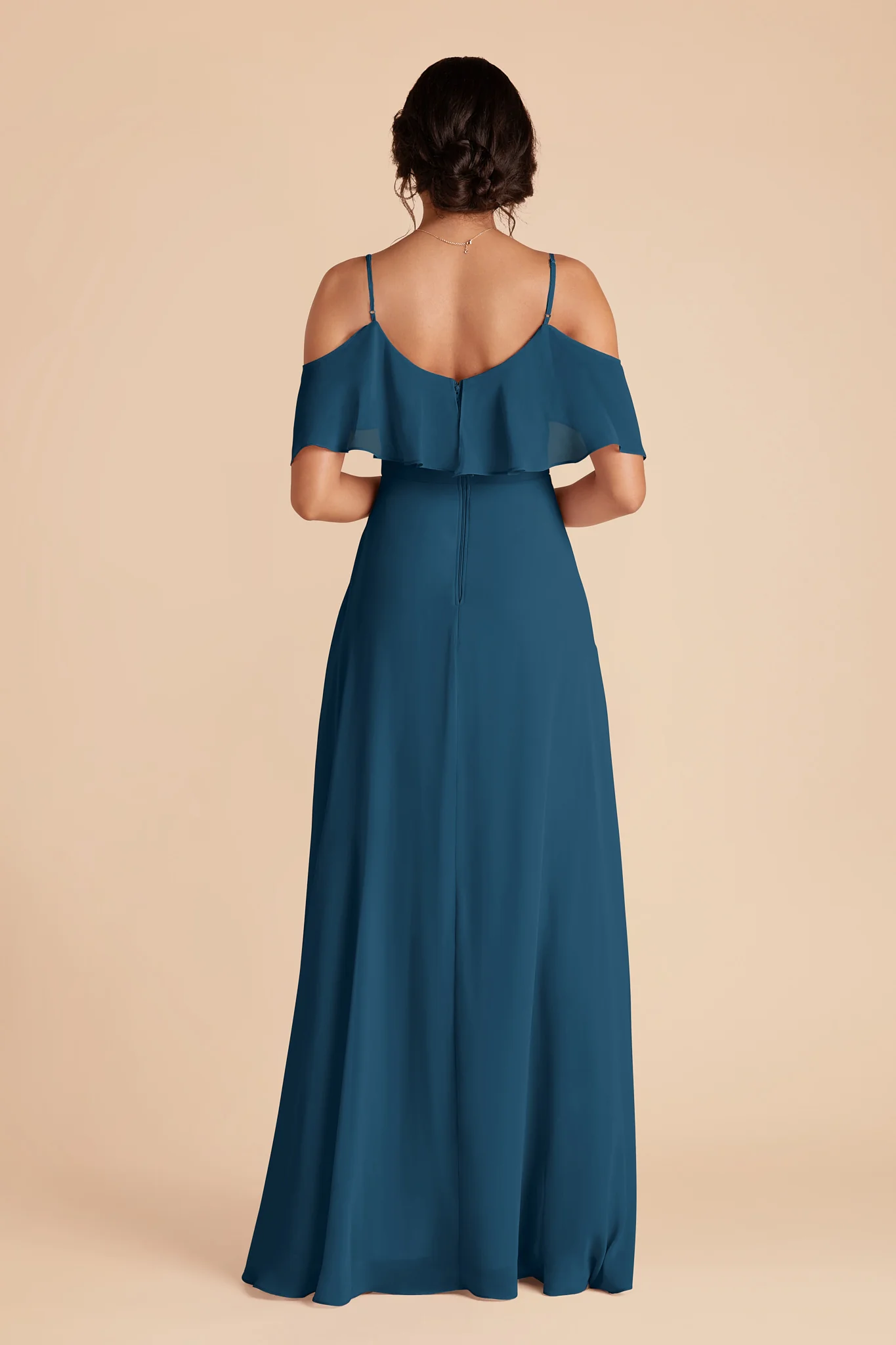 Jane Chiffon Dress - Dark Teal - Image 5