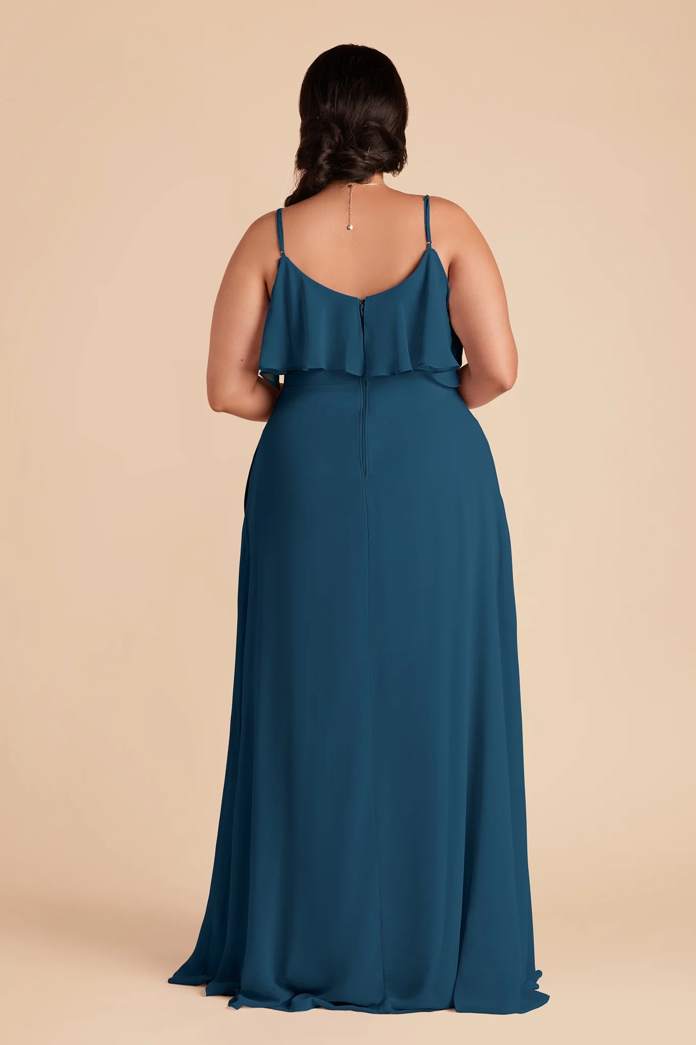 Jane Chiffon Dress - Dark Teal - Image 7