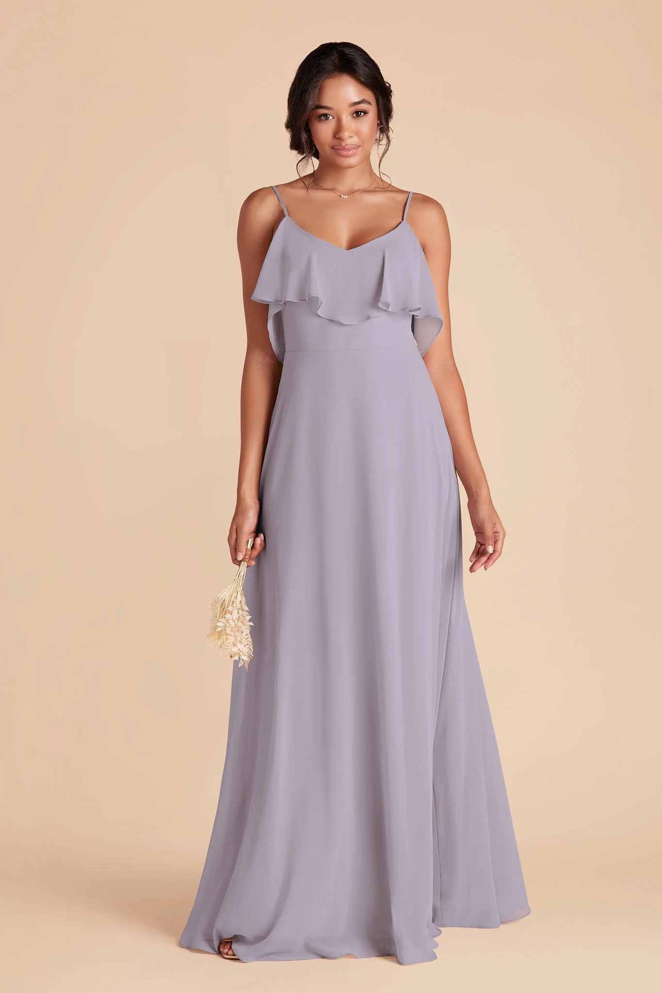 Jane Chiffon Dress - Dusty Lilac - Image 2