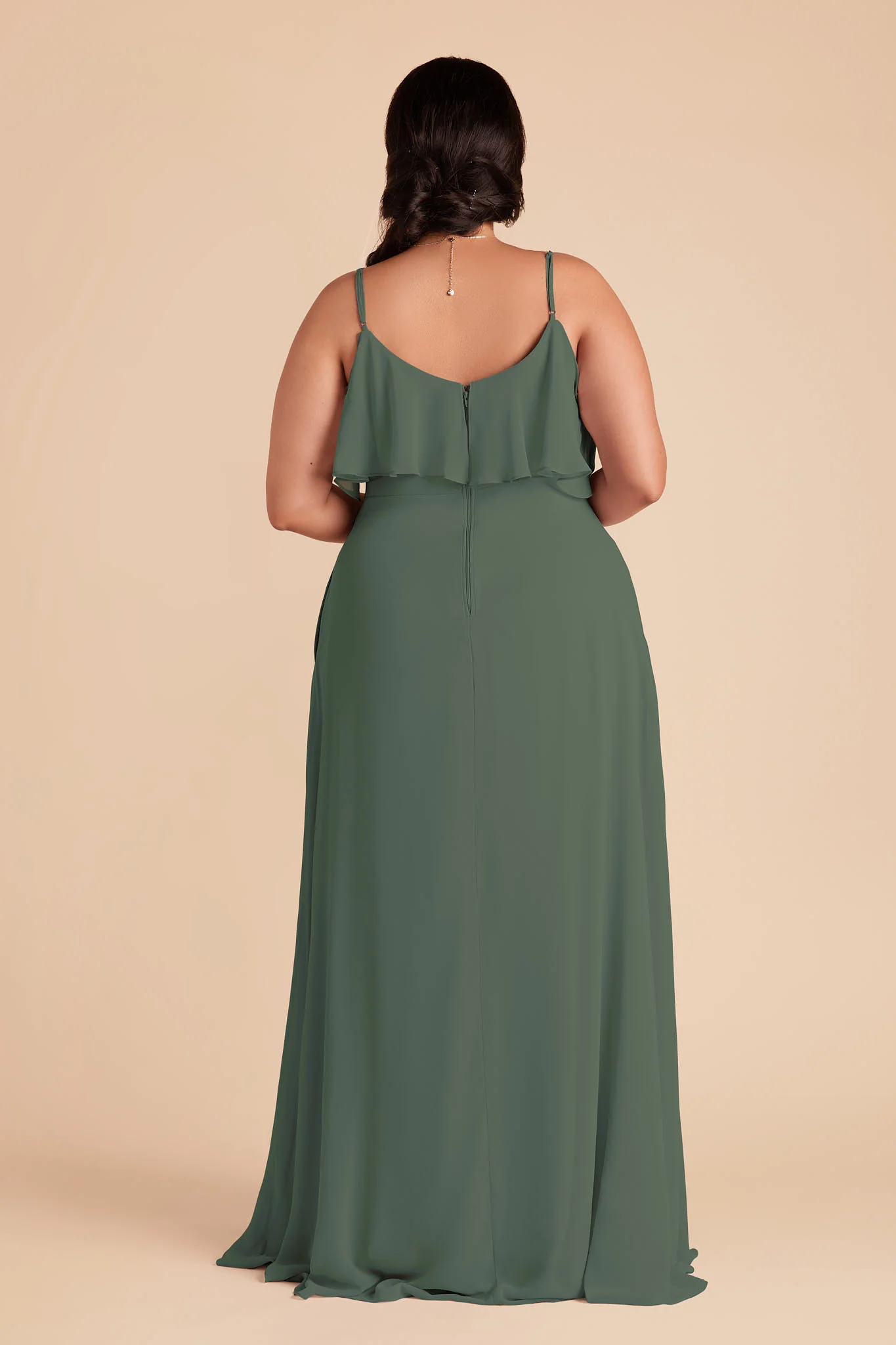 Jane Chiffon Dress - Eucalyptus - Image 7