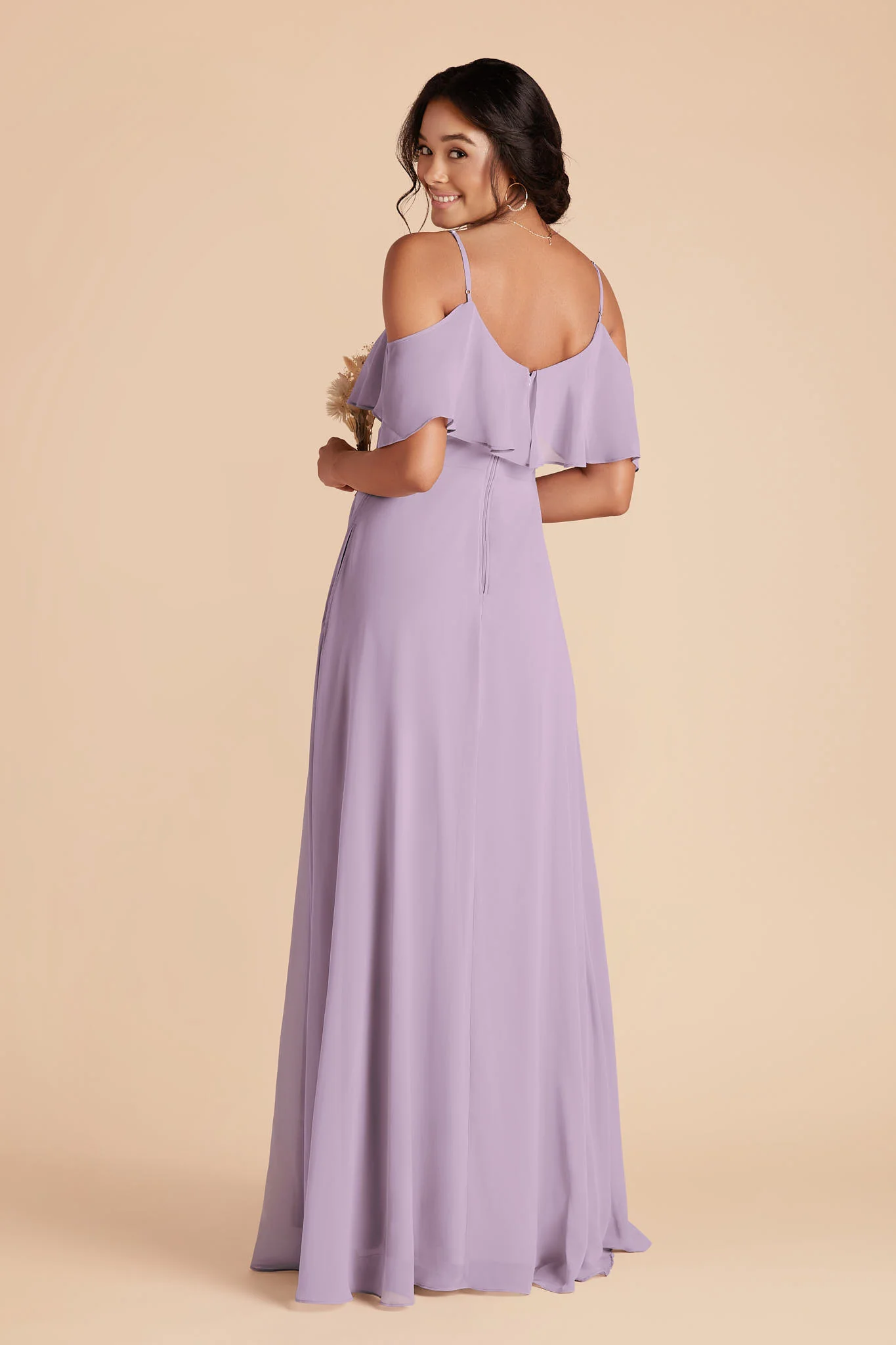 Jane Chiffon Dress - Lavender - Image 4