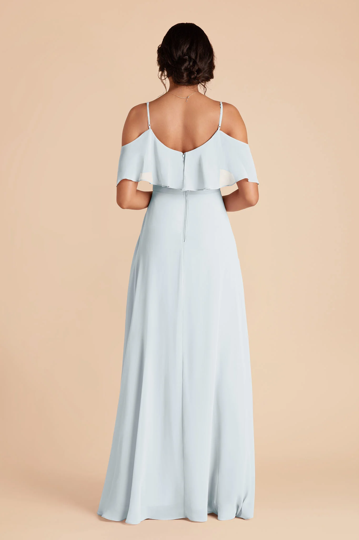 Jane Chiffon Dress - Mist Blue - Image 5