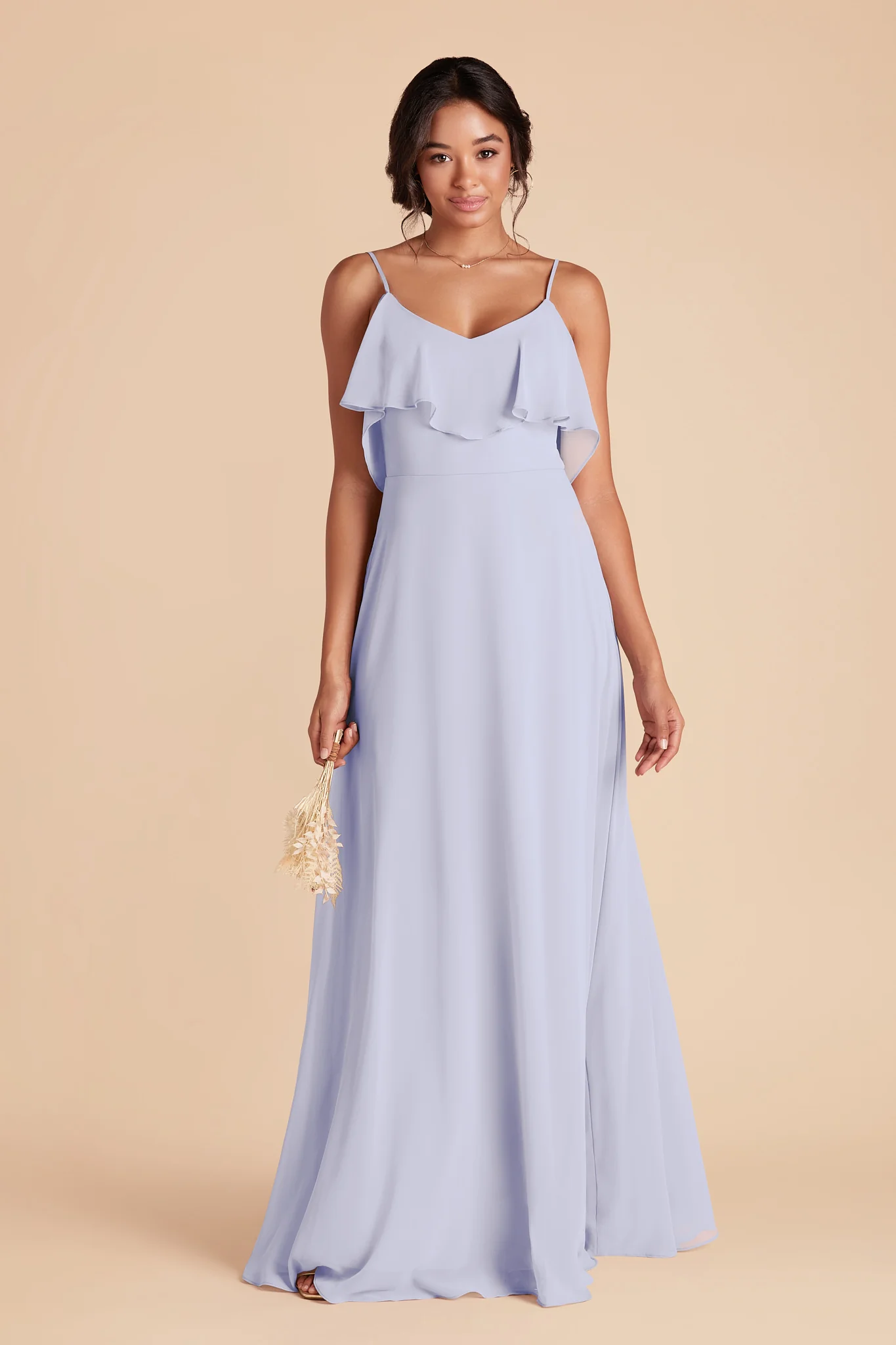 Jane Chiffon Dress - Periwinkle Blue - Image 3