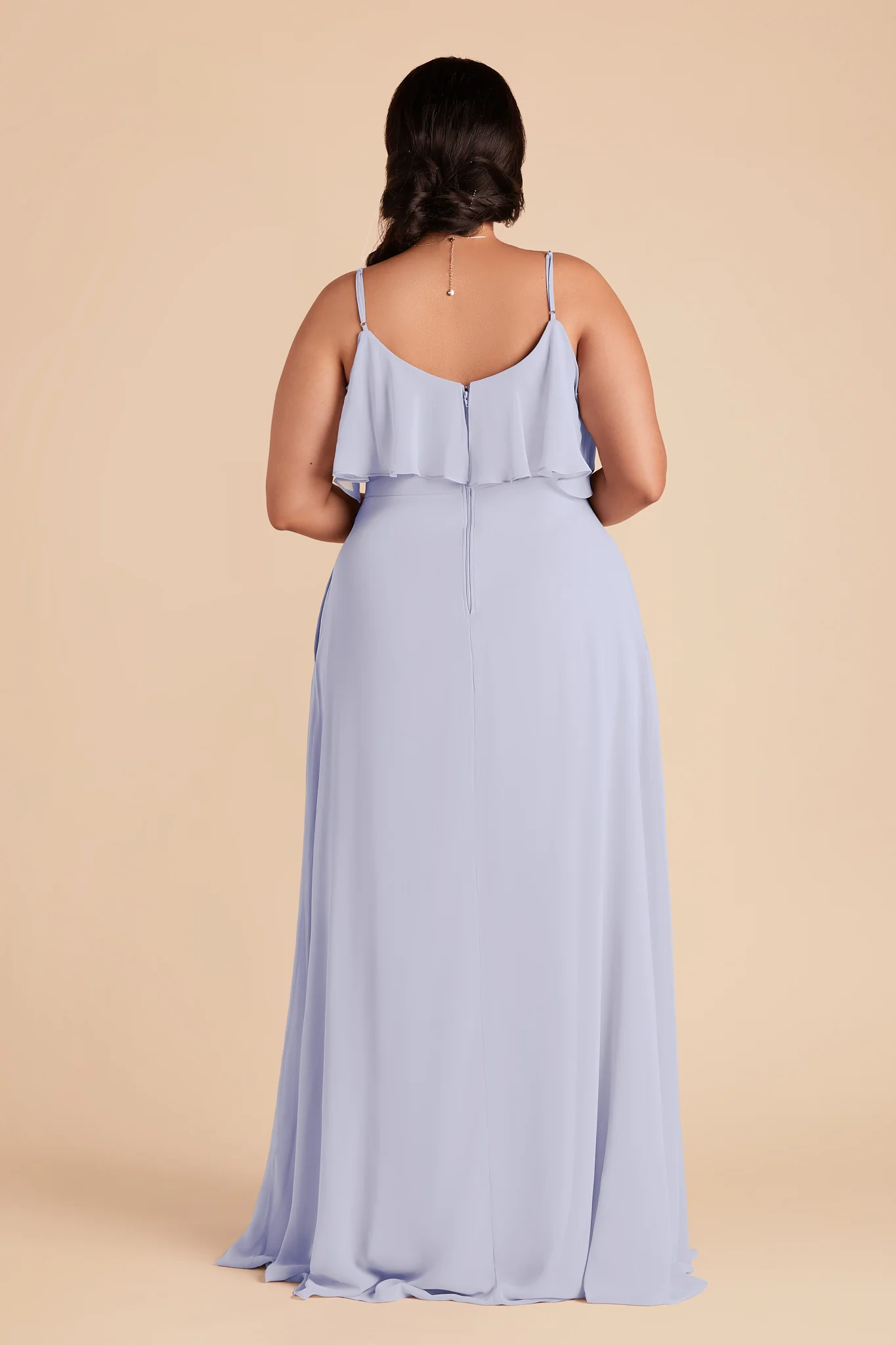 Jane Chiffon Dress - Periwinkle Blue - Image 7