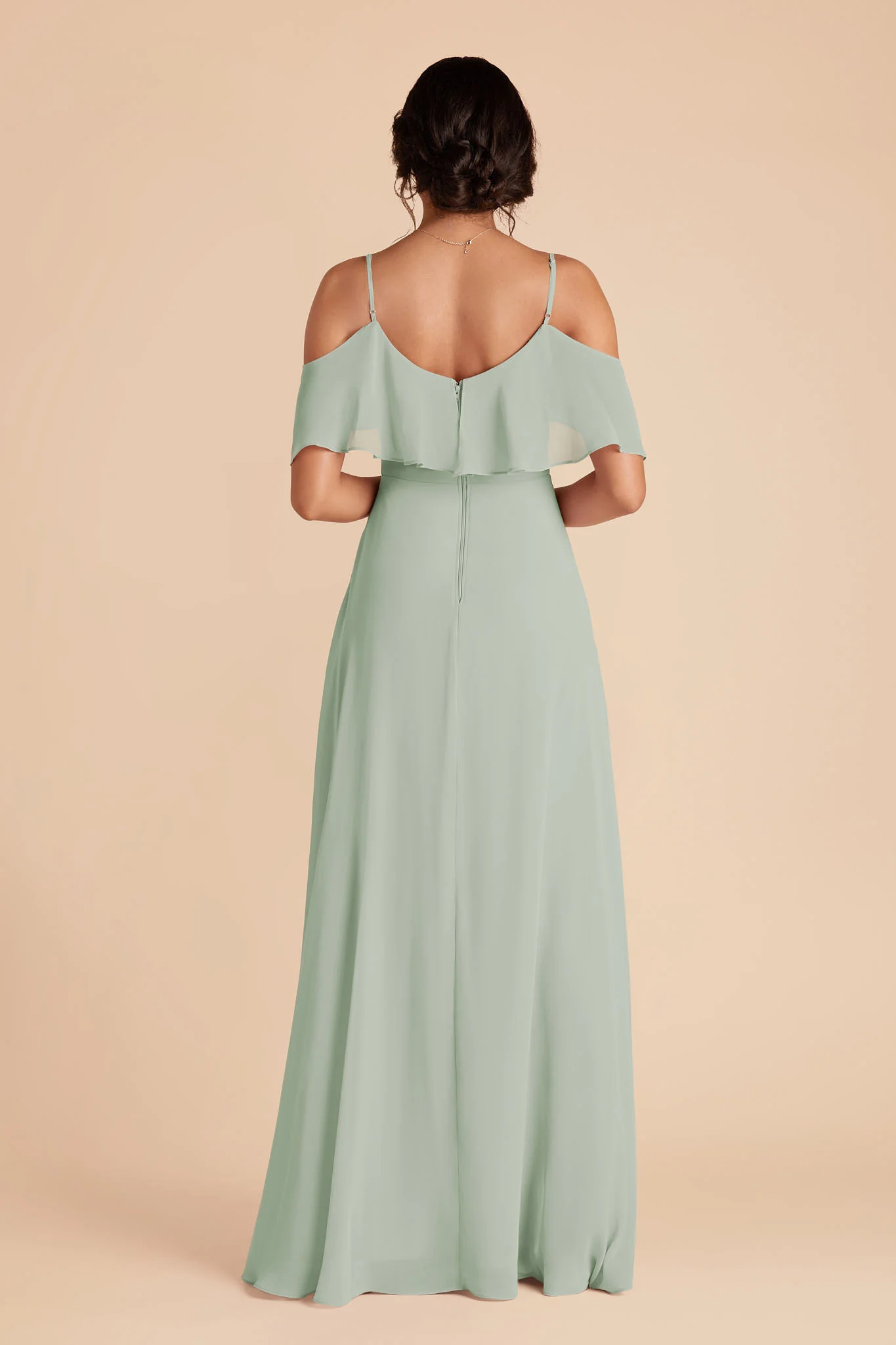 Jane Chiffon Dress - Sage - Image 5