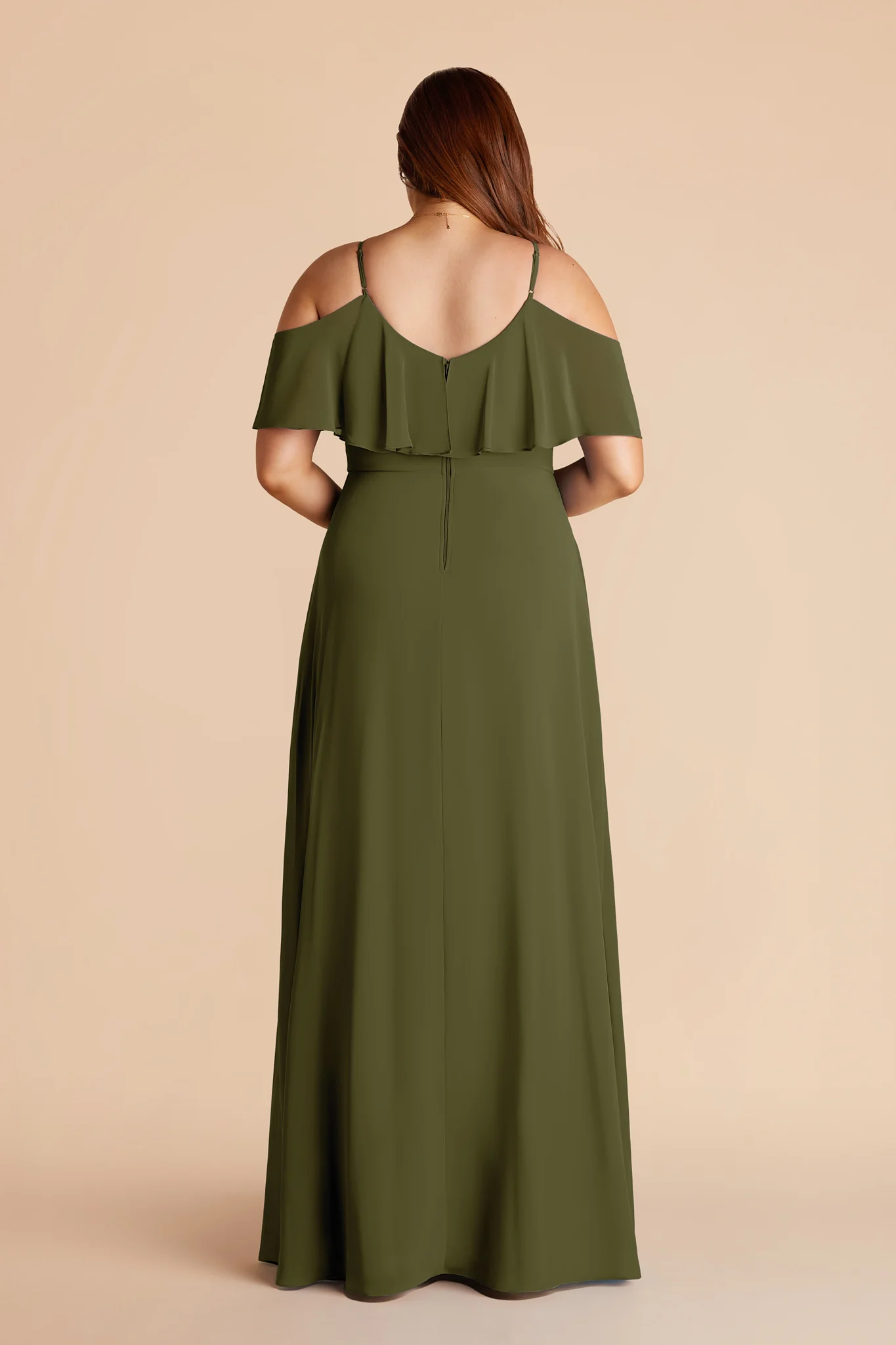 Jane Chiffon Dress With Slit - Martini - Image 6