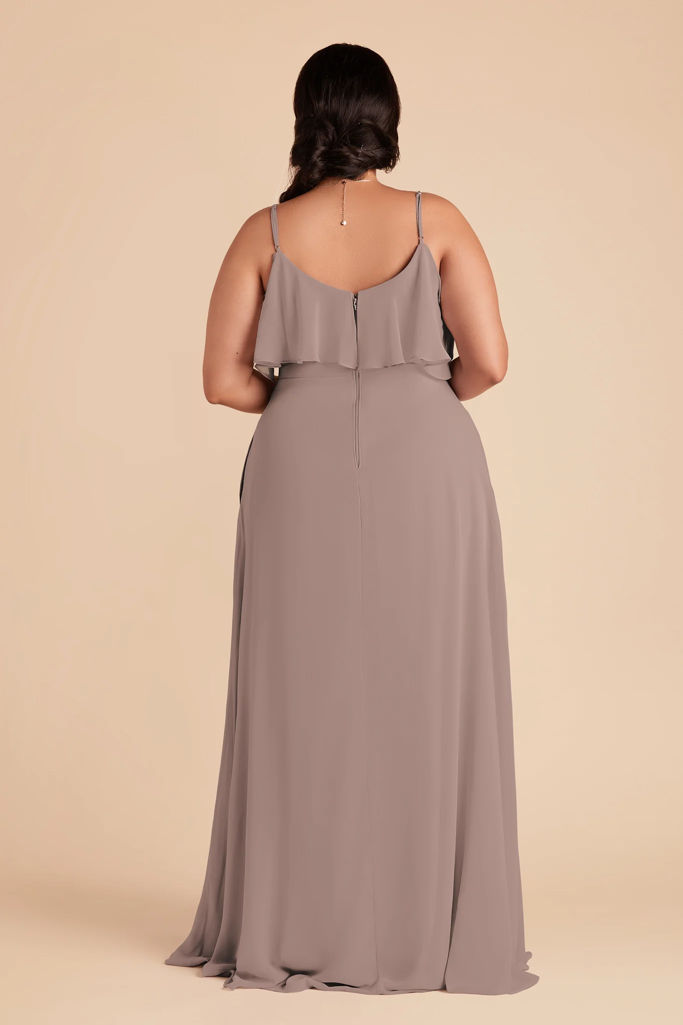 Jane Chiffon Dress - Toffee - Image 7