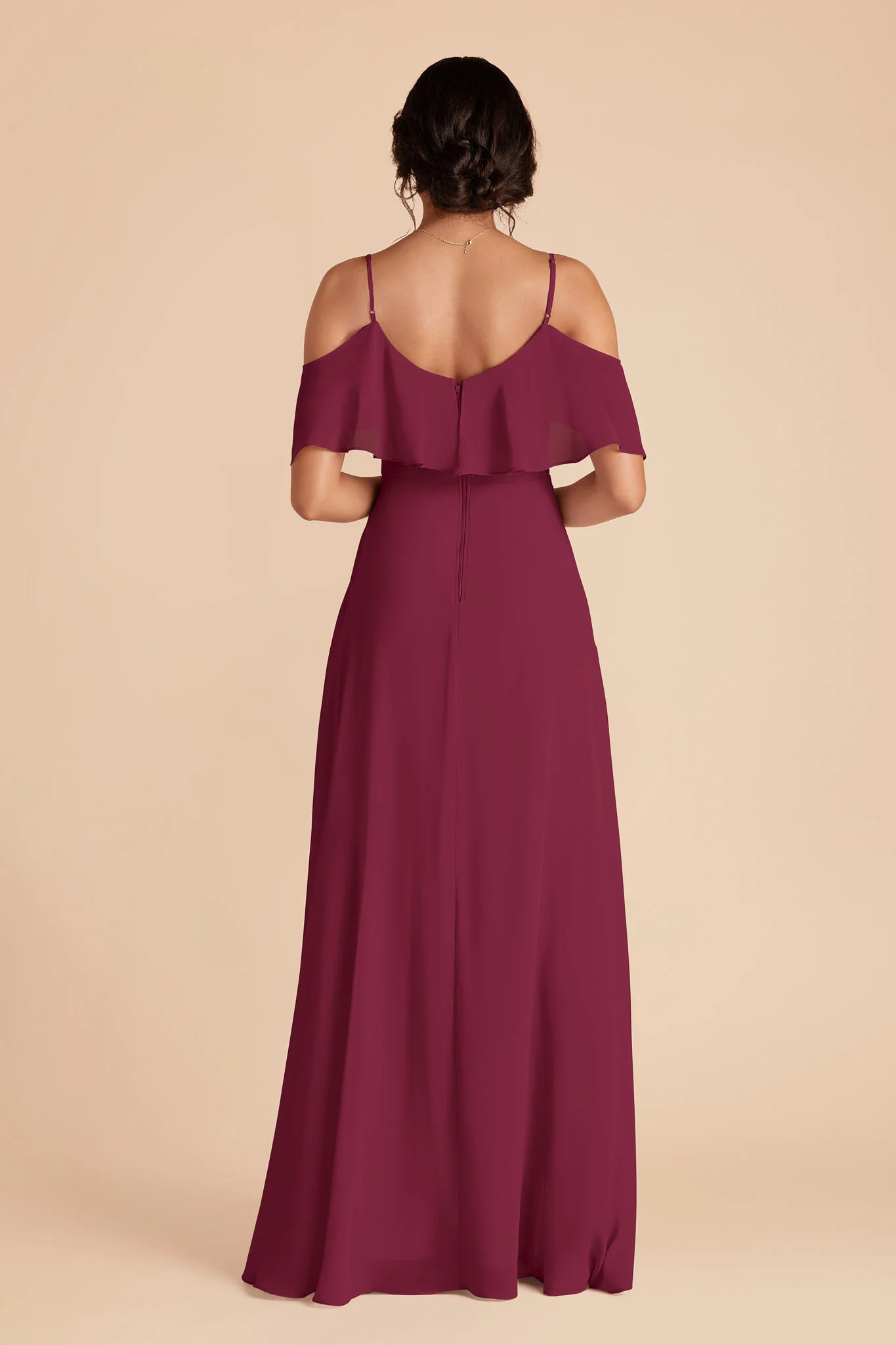 Jane Chiffon Dress - Berry - Image 5