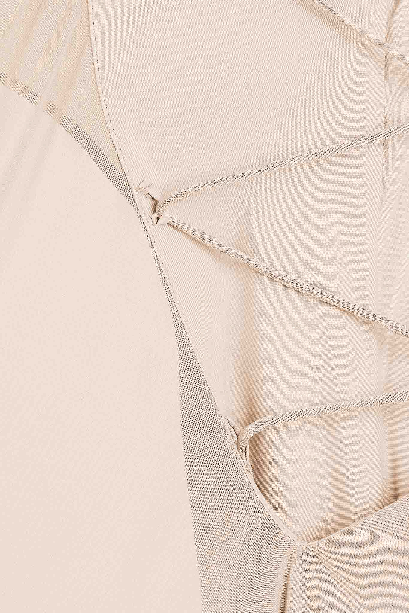 Janice Chiffon Dress - Champagne - Image 11