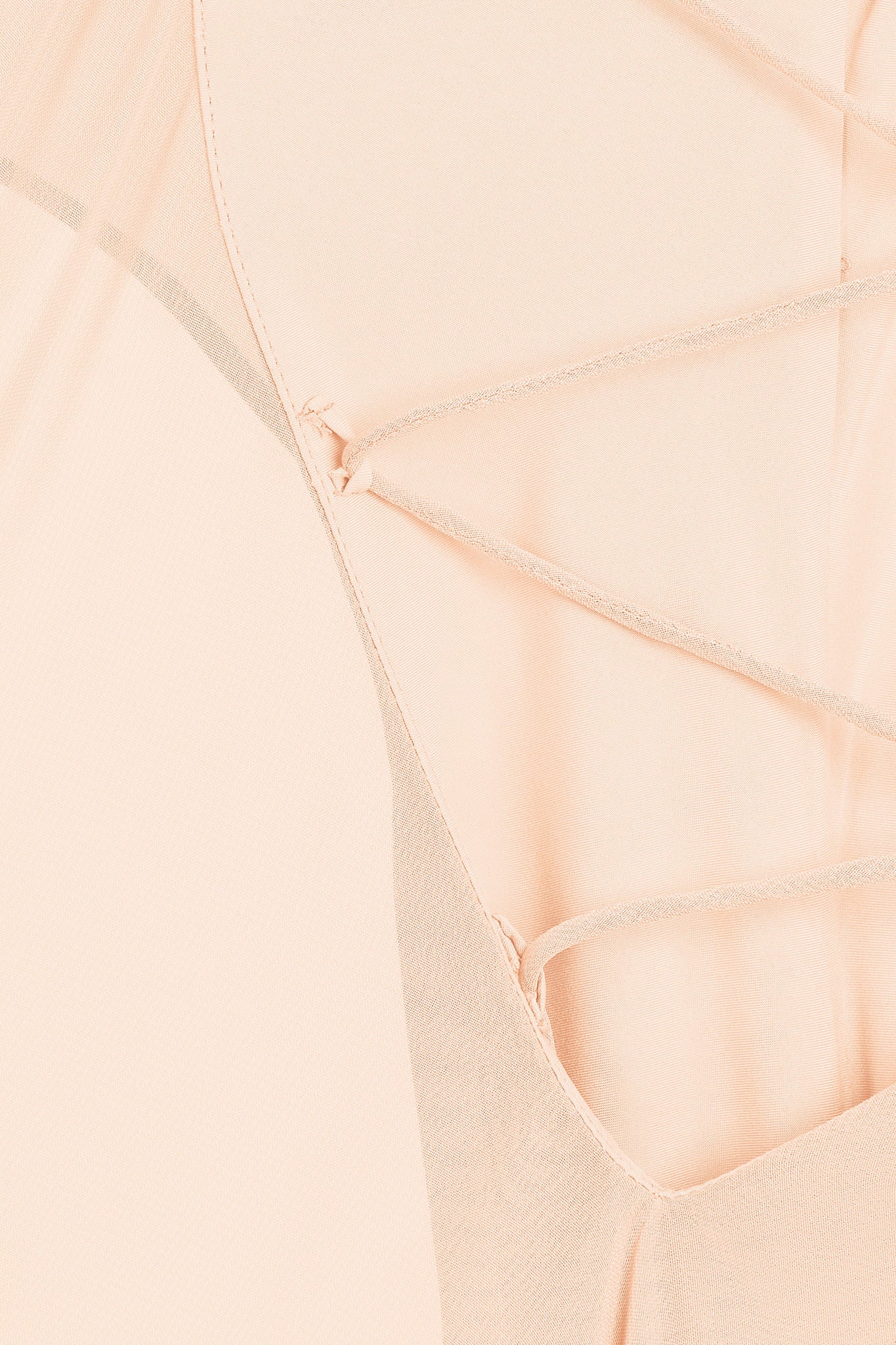 Janice Chiffon Dress - Peach Cream - Image 11