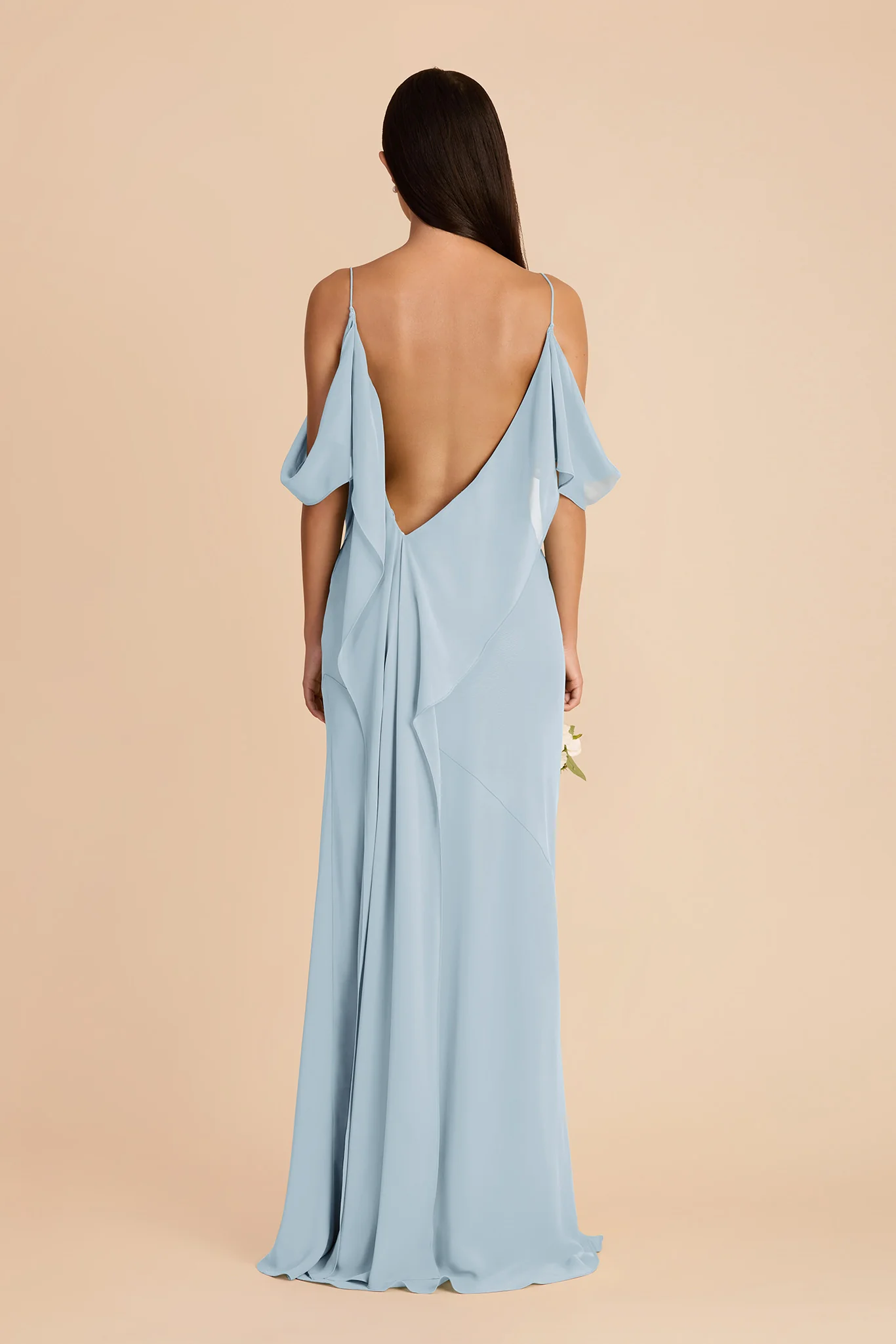 Janice Chiffon Dress - Sky Blue - Image 6