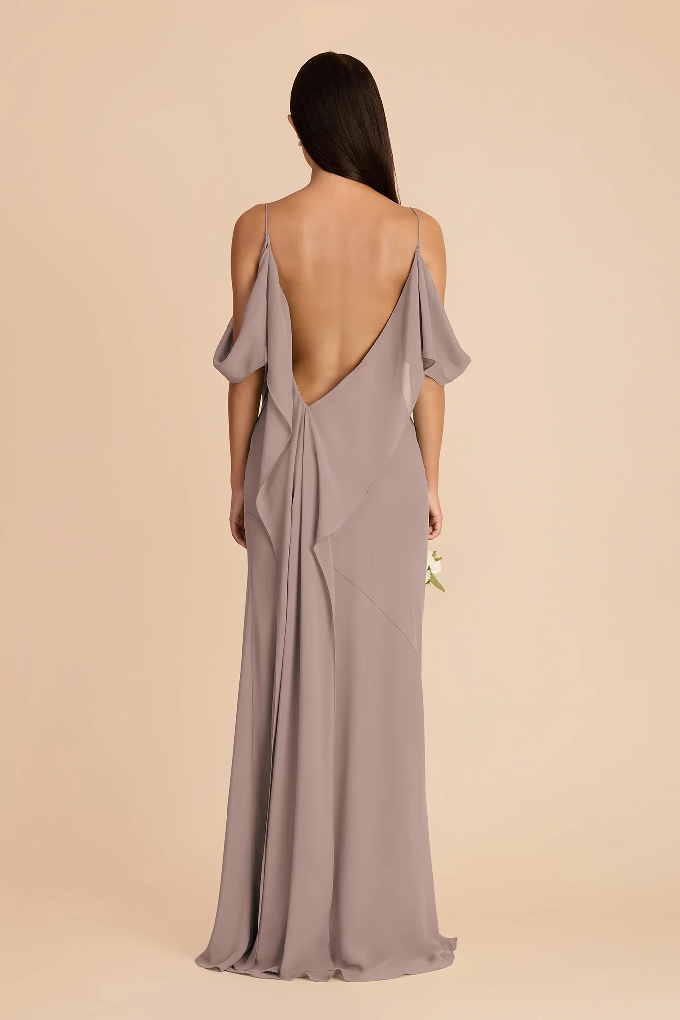 Janice Chiffon Dress - Toffee - Image 6