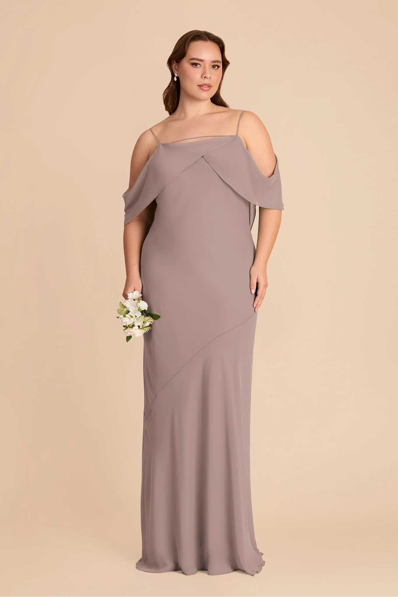 Janice Chiffon Dress - Toffee - Image 8