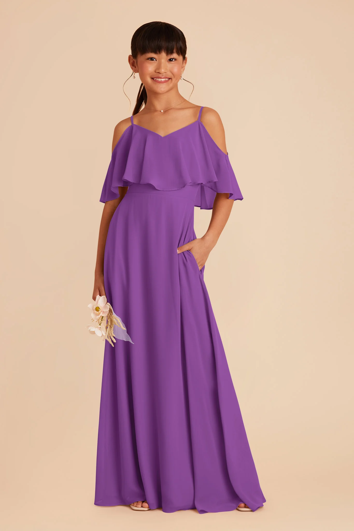 Janie Convertible Junior Dress - Amethyst - Image 3