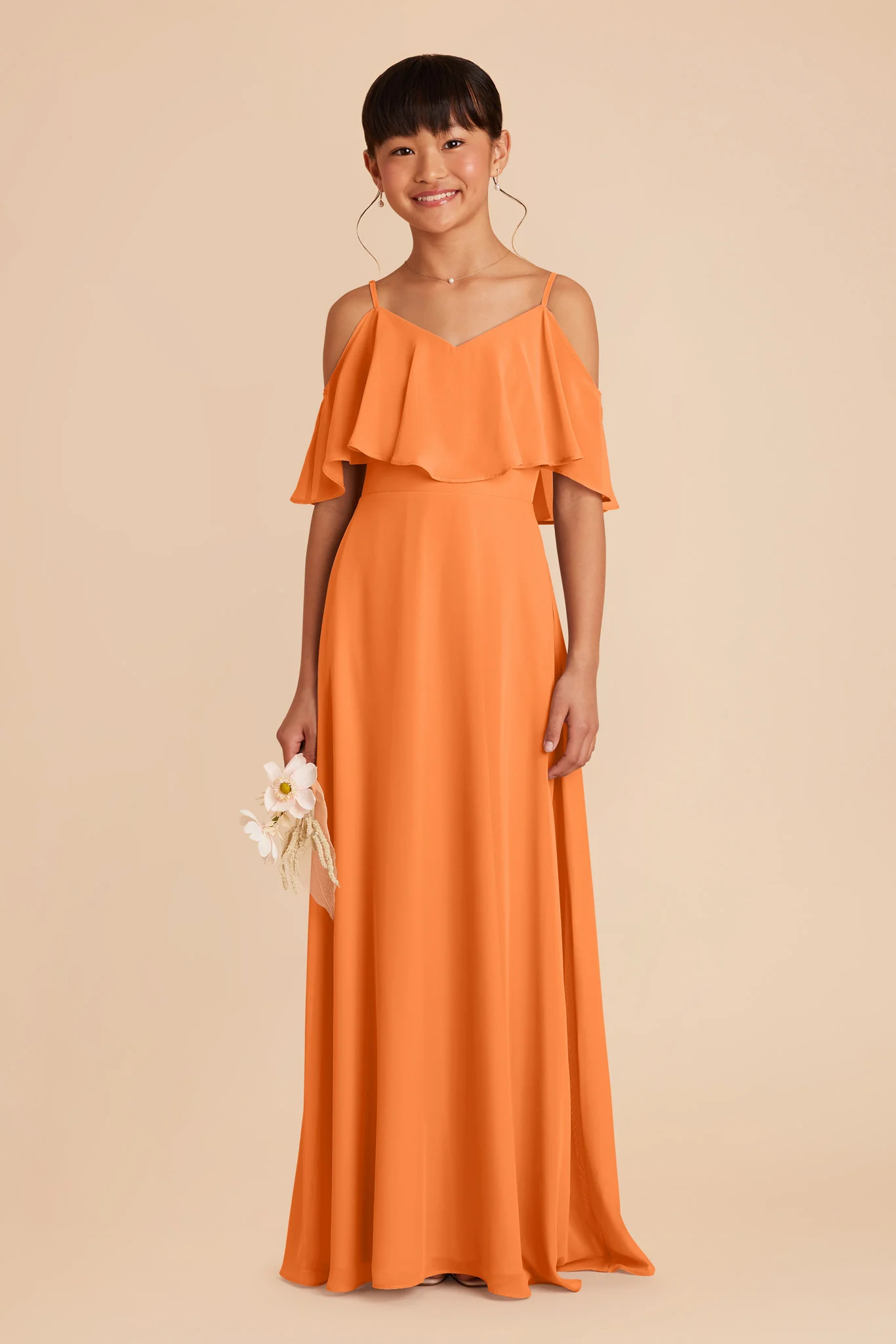 Janie Convertible Junior Dress - Apricot