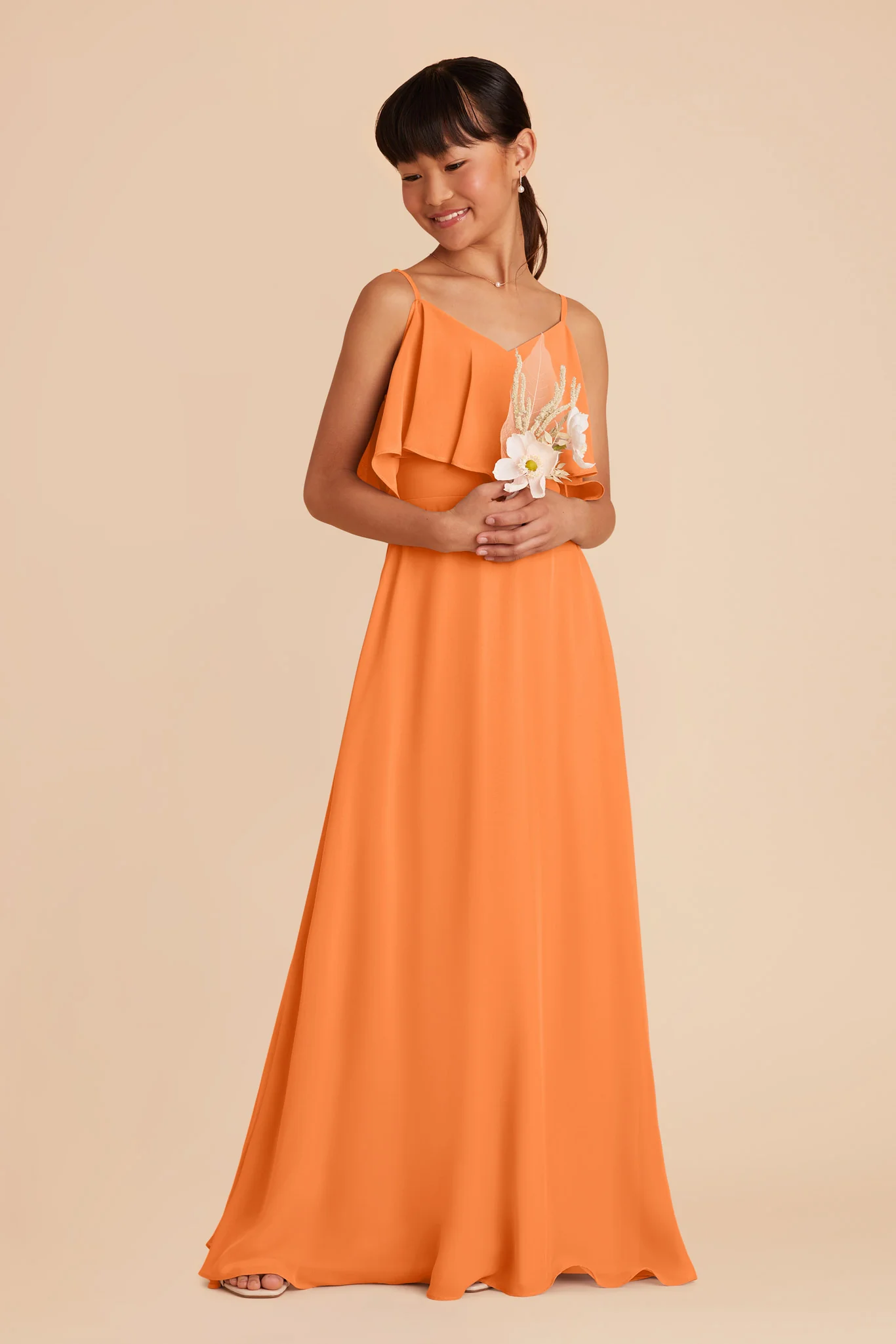 Janie Convertible Junior Dress - Apricot - Image 4