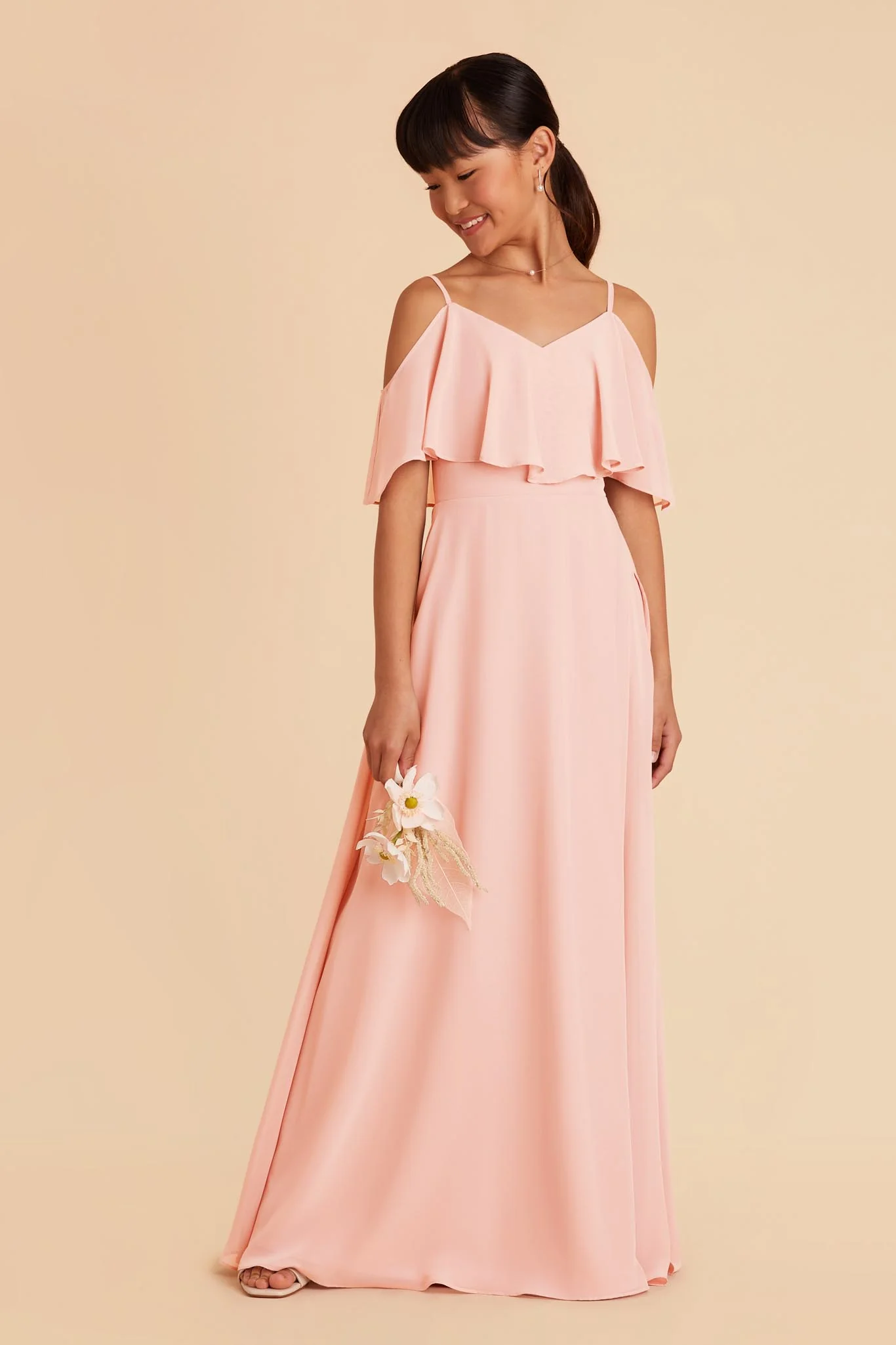 Janie Convertible Junior Dress - Blush Pink - Image 3