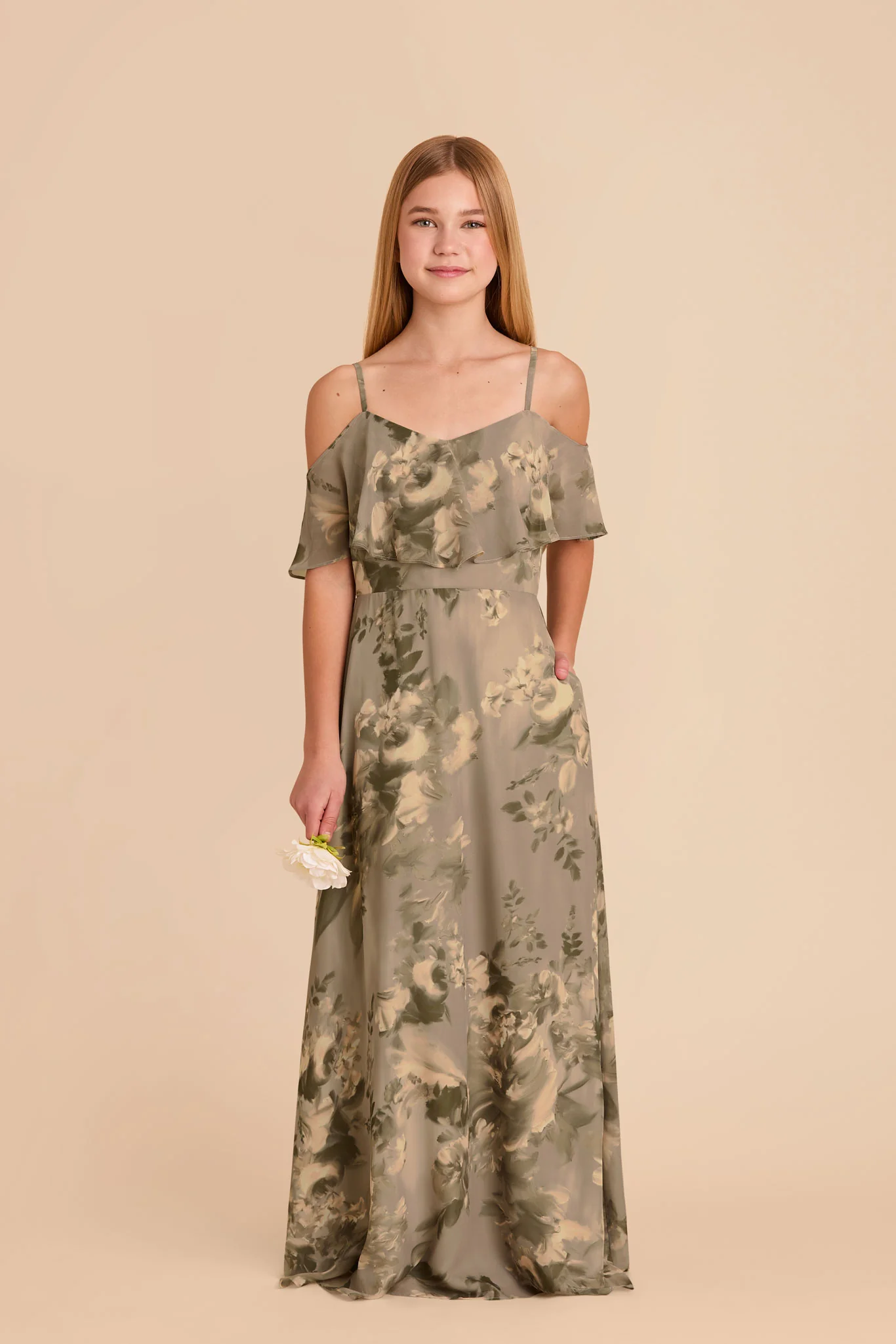 Janie Convertible Junior Dress - Doe Painted Botanics - Image 3