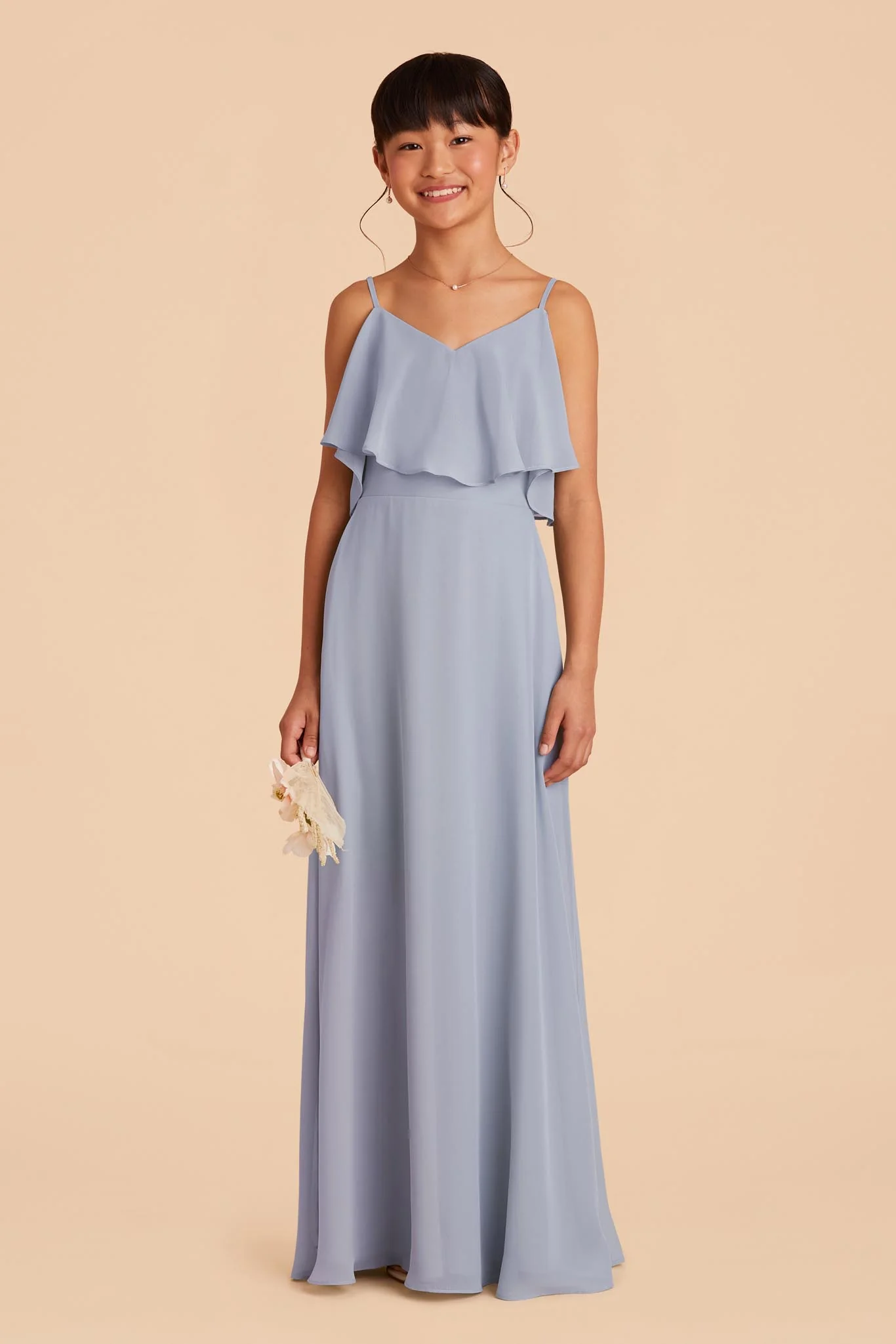 Janie Convertible Junior Dress - Dusty Blue - Image 2