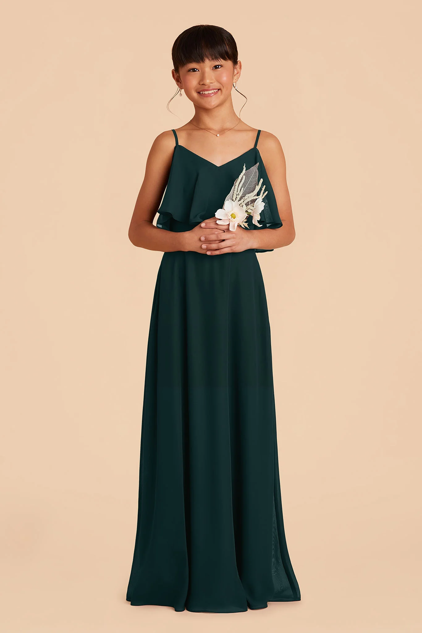 Janie Convertible Junior Dress - Emerald