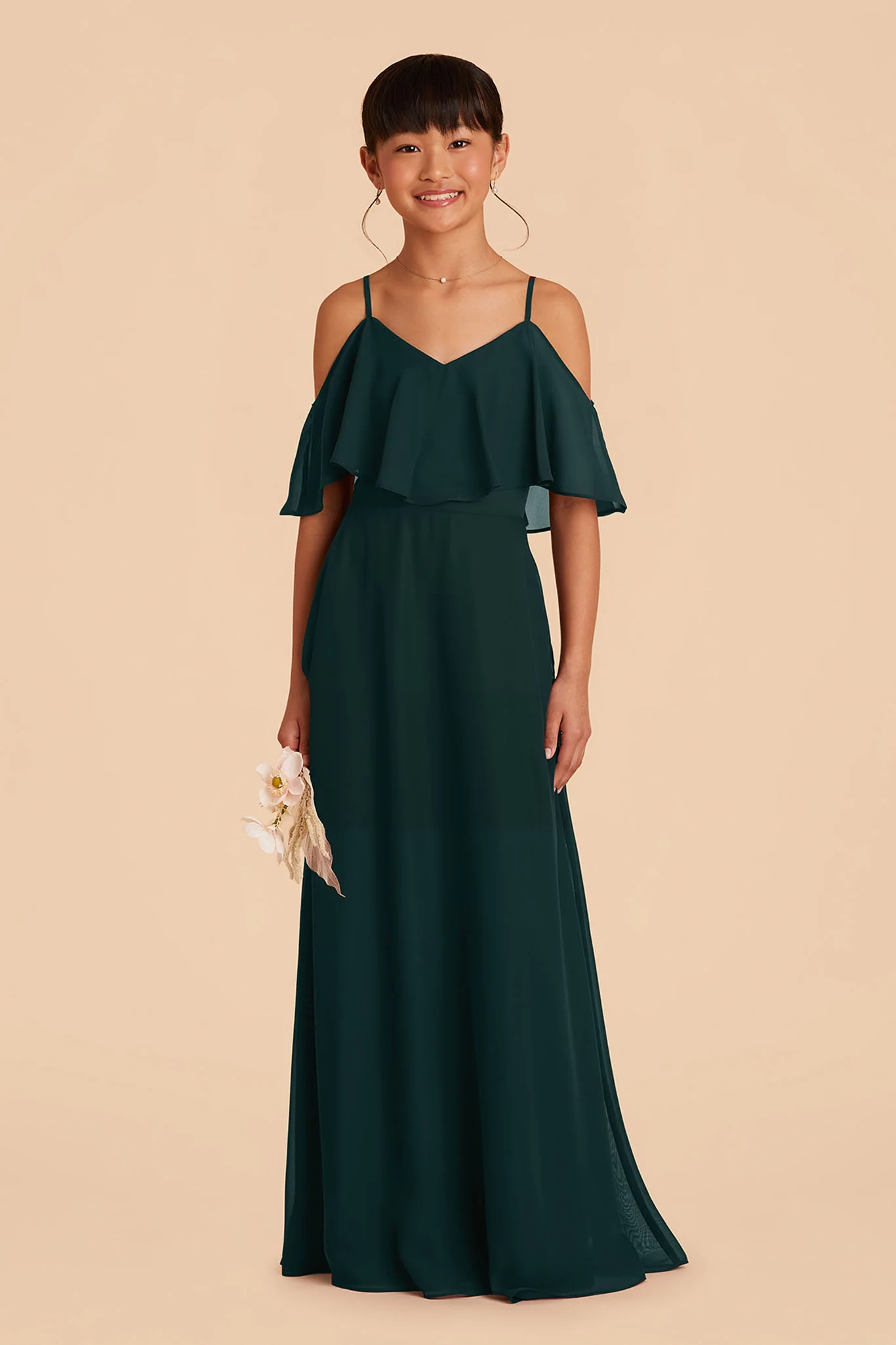 Janie Convertible Junior Dress - Emerald - Image 2