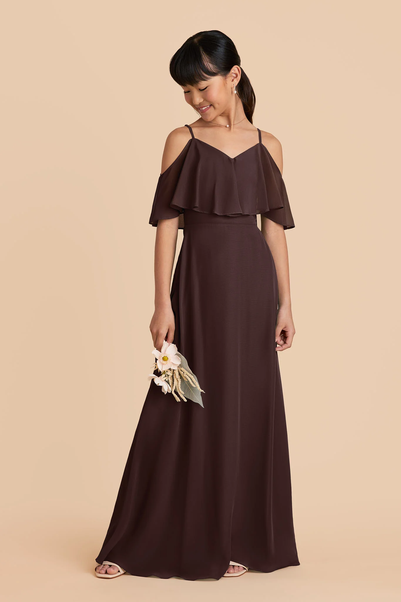 Janie Convertible Junior Dress - Espresso - Image 3
