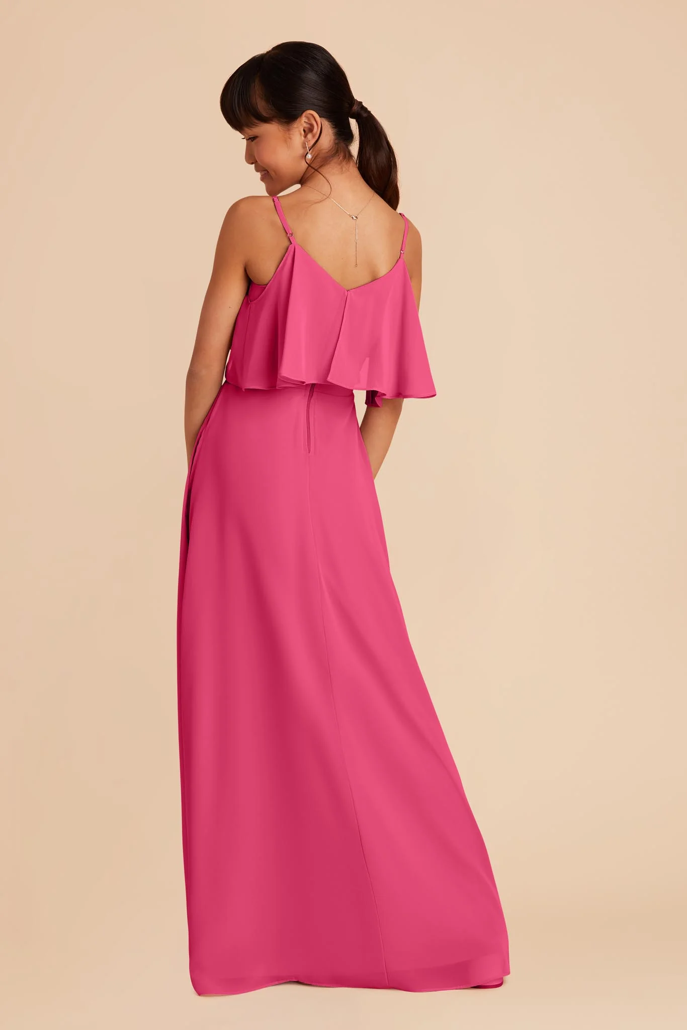 Janie Convertible Junior Dress - Fuchsia - Image 5