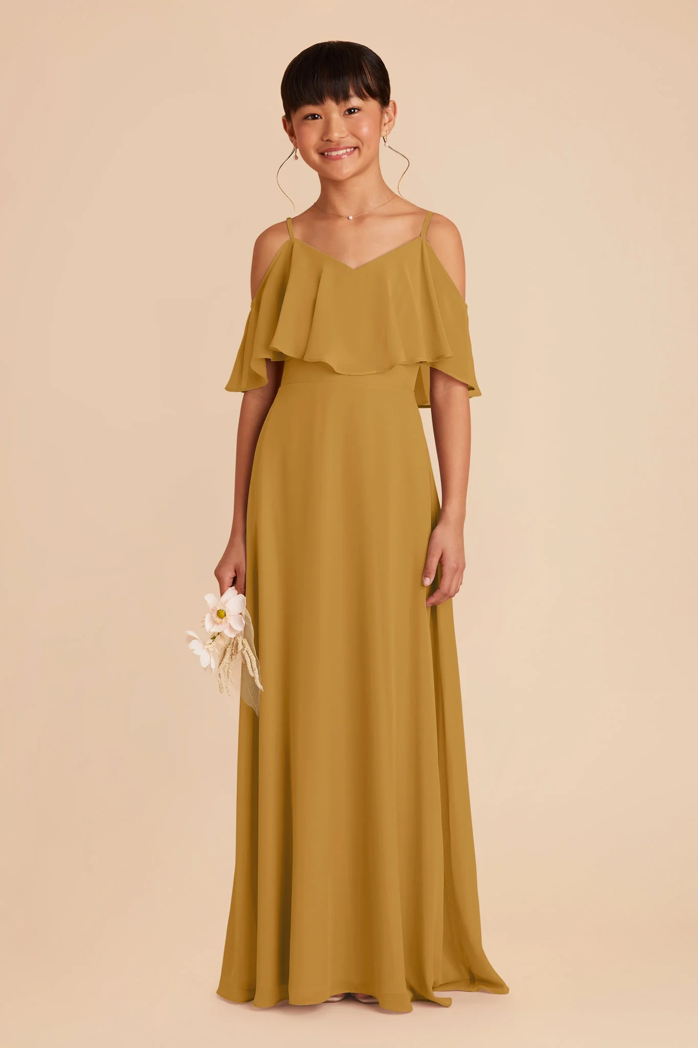 Janie Convertible Junior Dress - Marigold