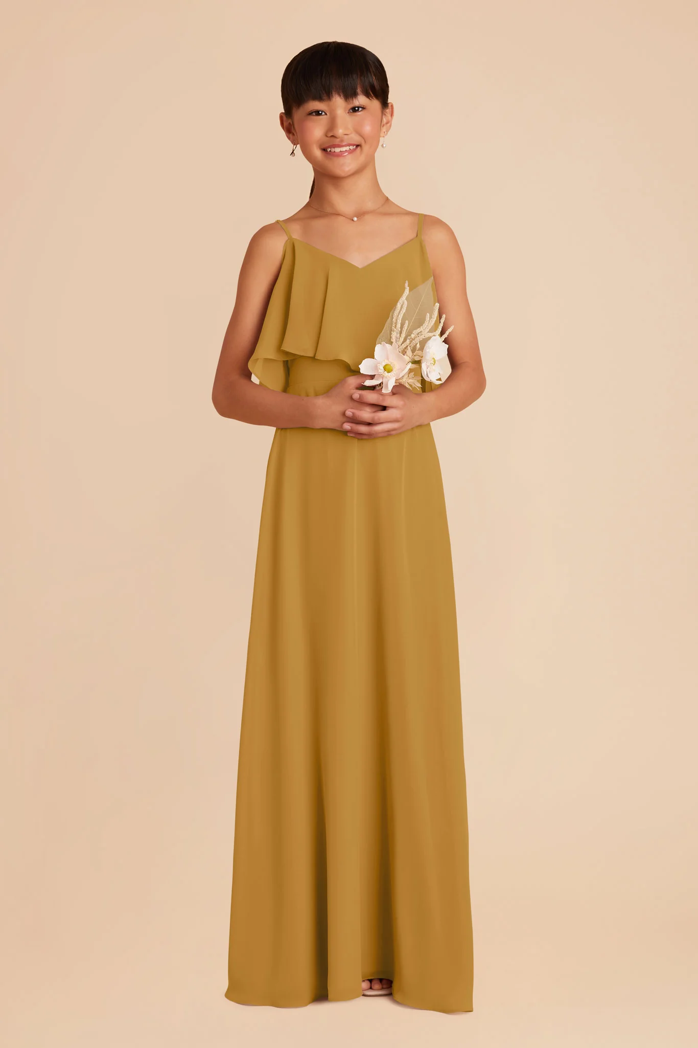 Janie Convertible Junior Dress - Marigold - Image 3
