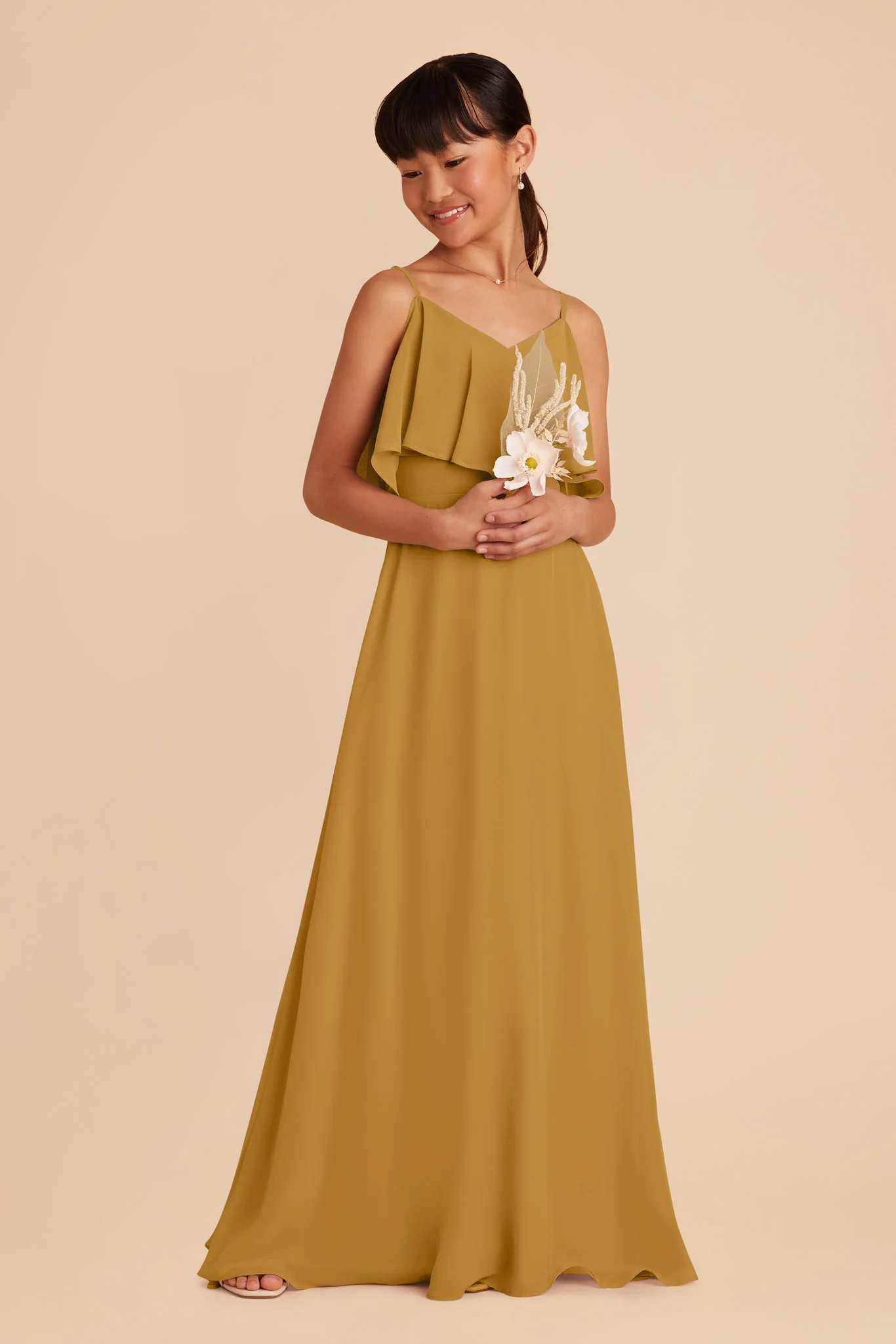 Janie Convertible Junior Dress - Marigold - Image 4