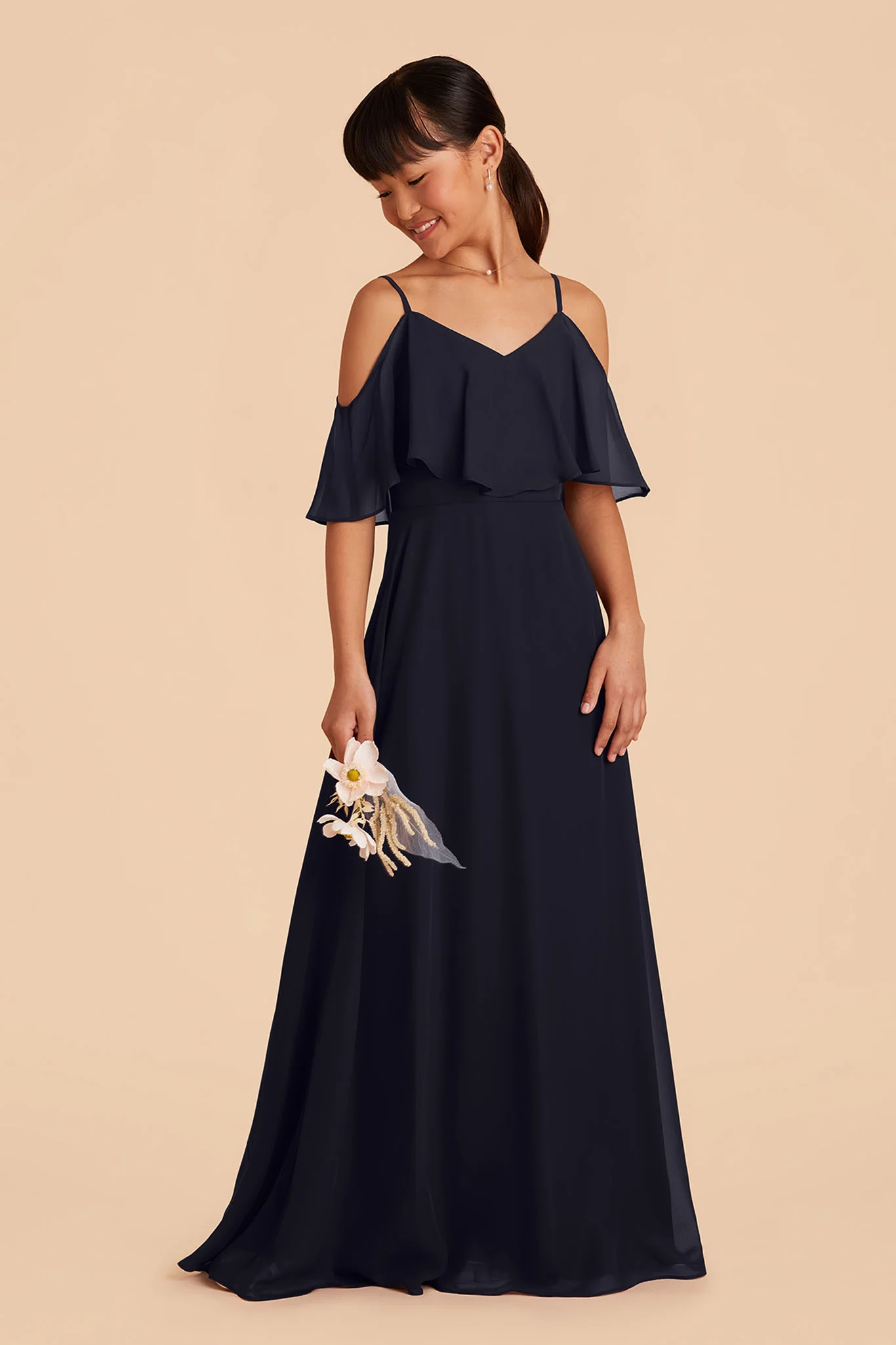Janie Convertible Junior Dress - Navy - Image 4