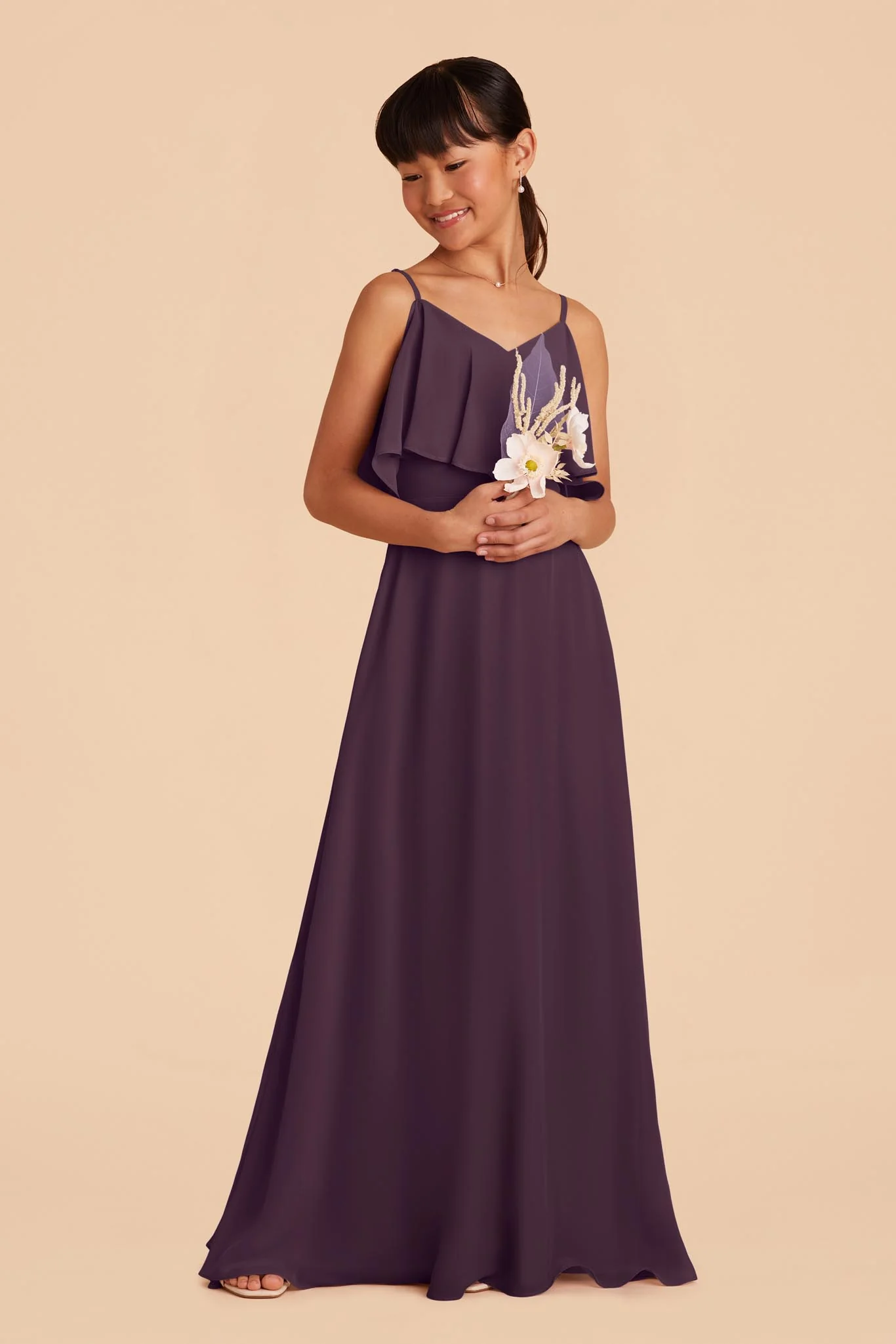 Janie Convertible Junior Dress - Plum - Image 2